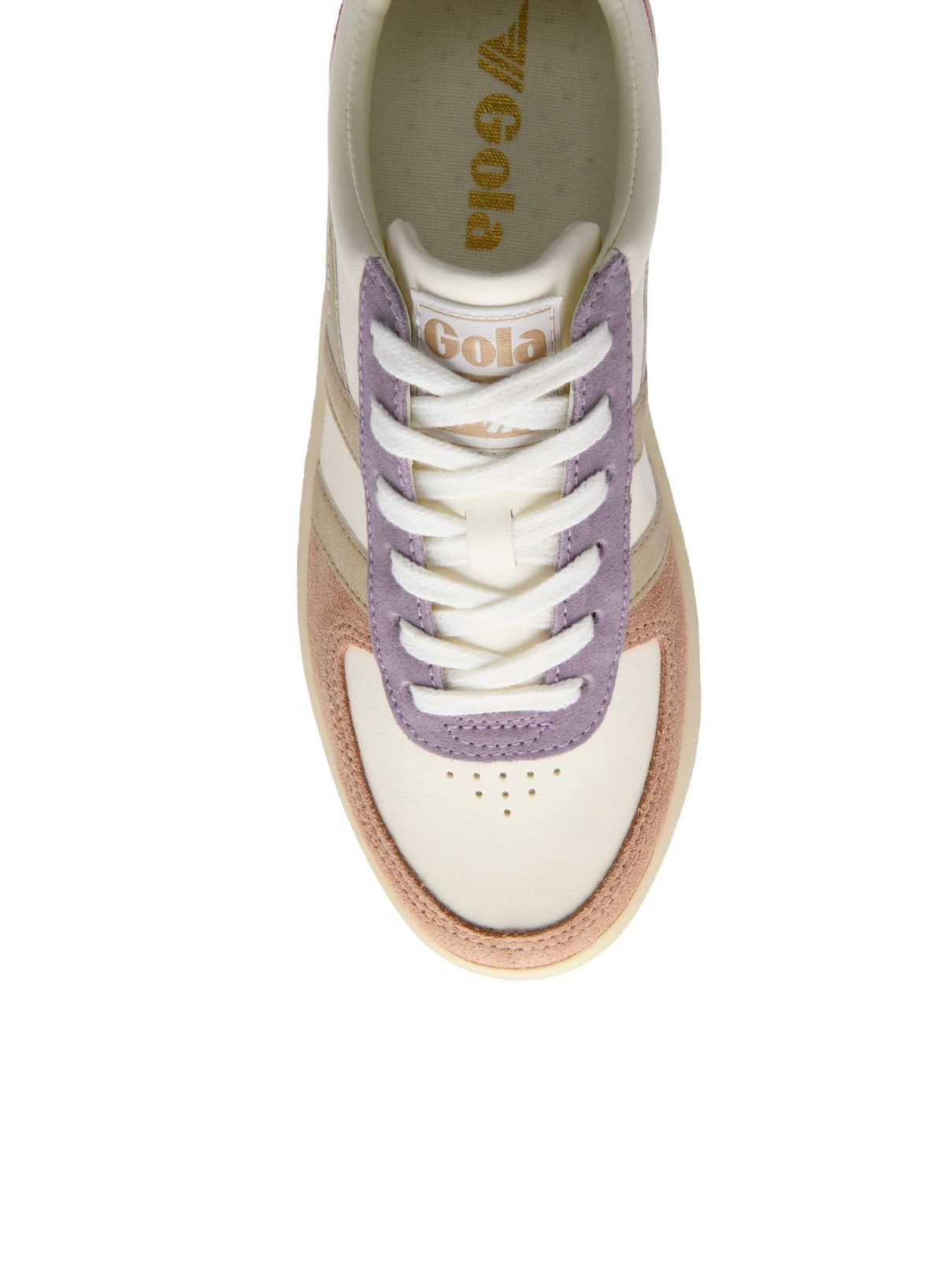 Gola Grandslam Quadrant in White/Cameo/Gold/Candy