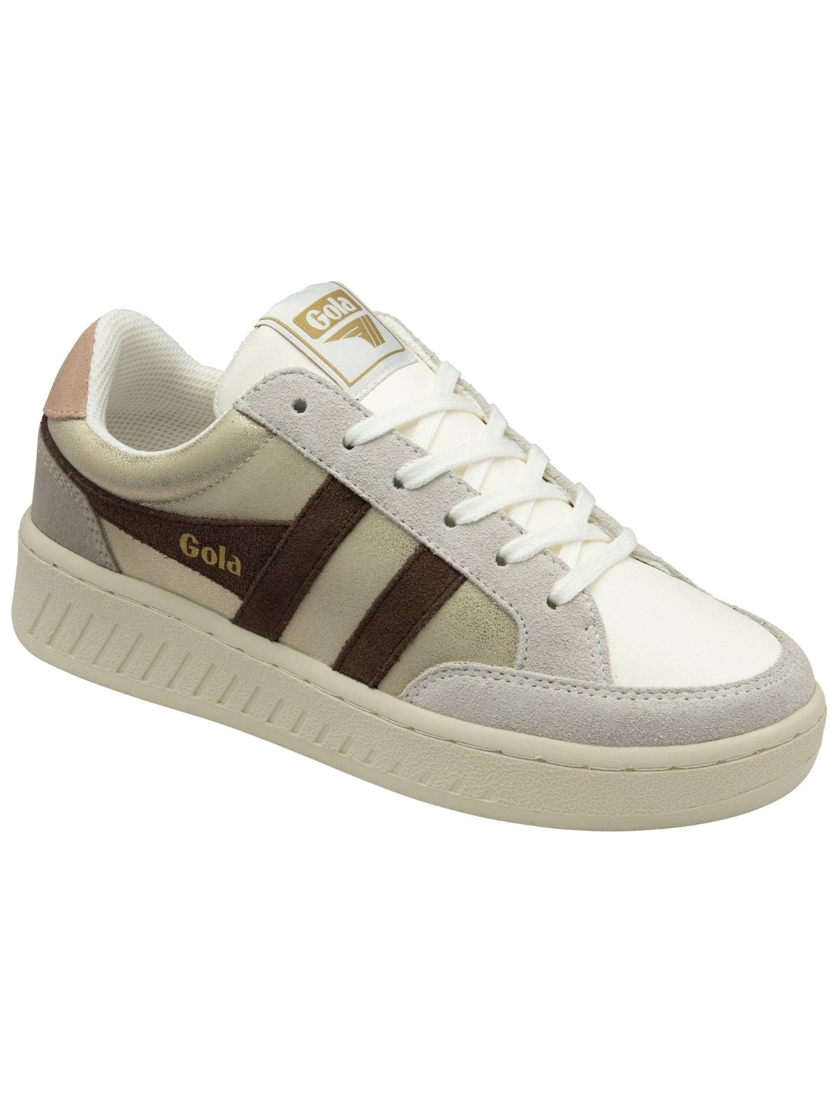Gola Superslam Blaze Sneaker  in Gold/Dk Brown/Cameo