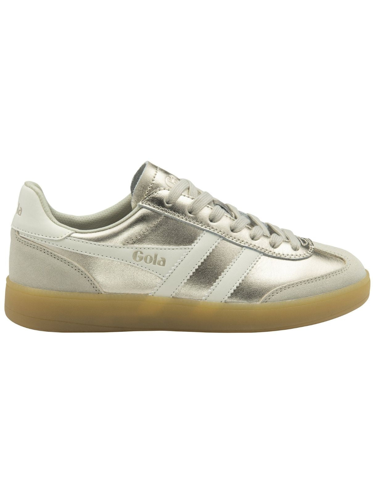 Gola Viper Metallic Sneakers in Gold/Off White/Gum