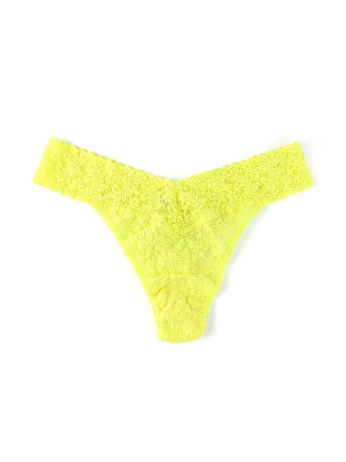 Hanky Panky Low Rise Thong in Citrus Fizz Yellow