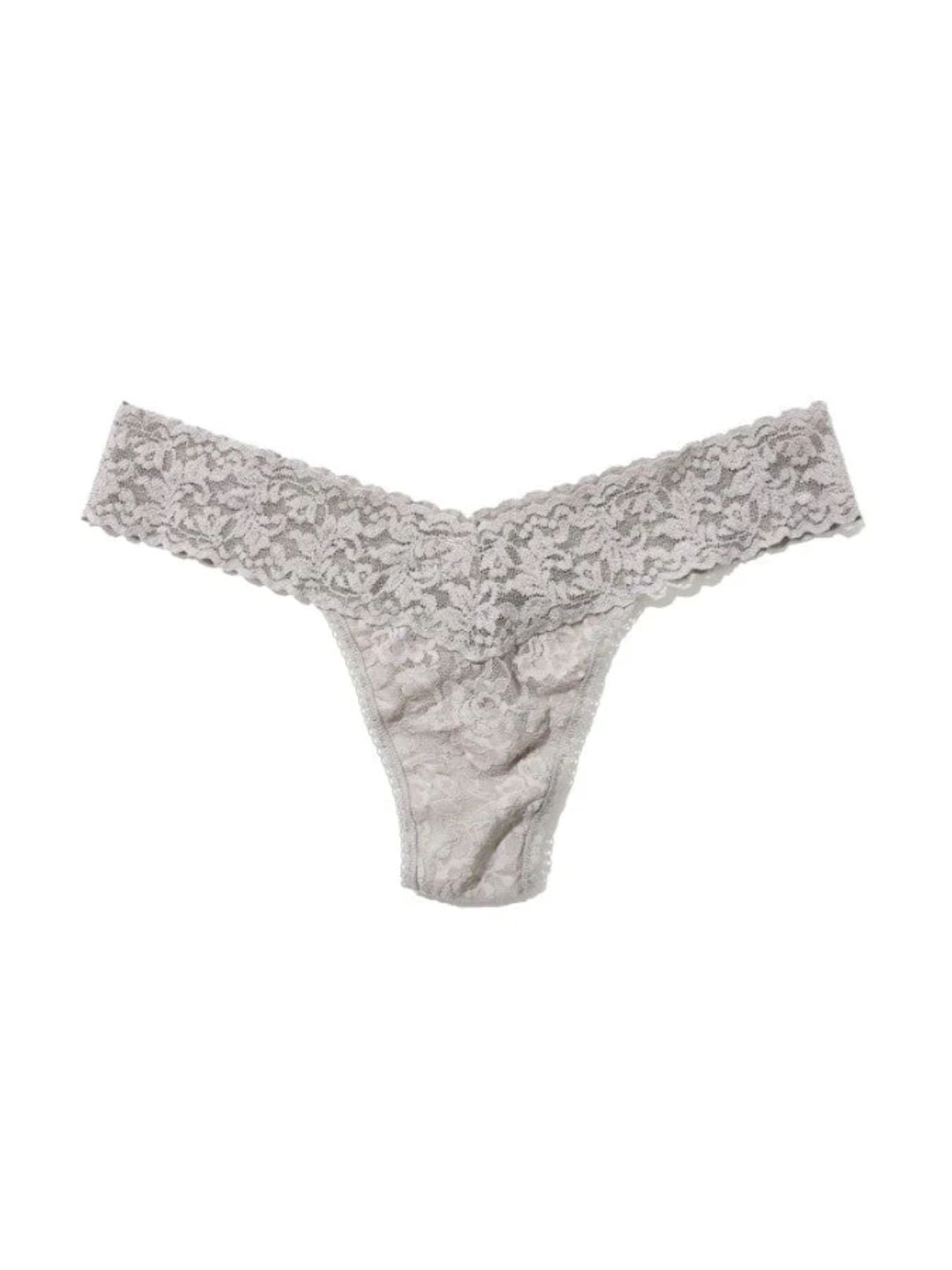 Hanky Panky Low Rise Thong in Sleep In Light Gray