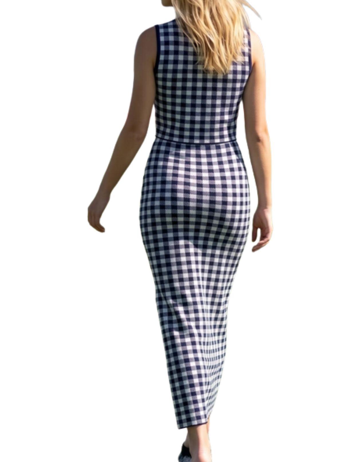 Hilltop Check Set – Navy