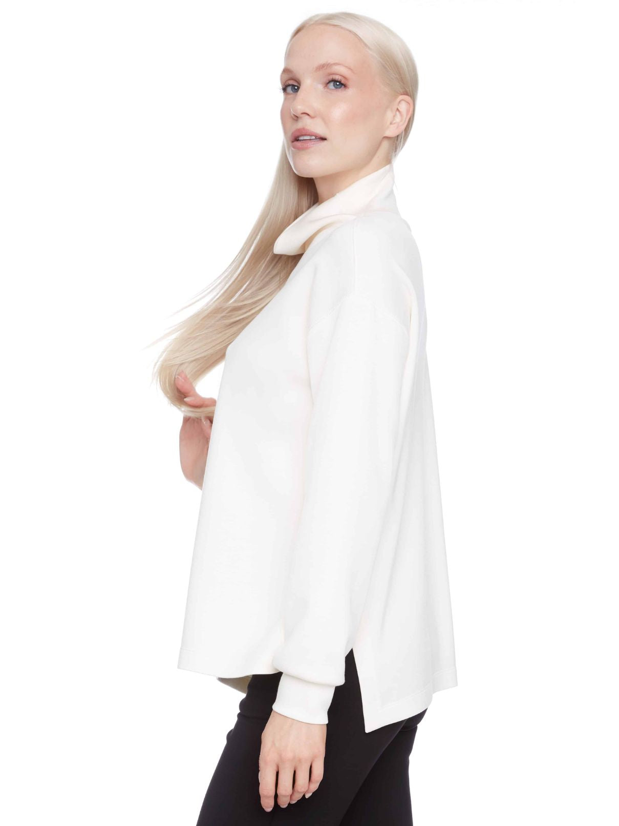 I Love Tyler Madison Helen Butter Turtleneck in Ivory