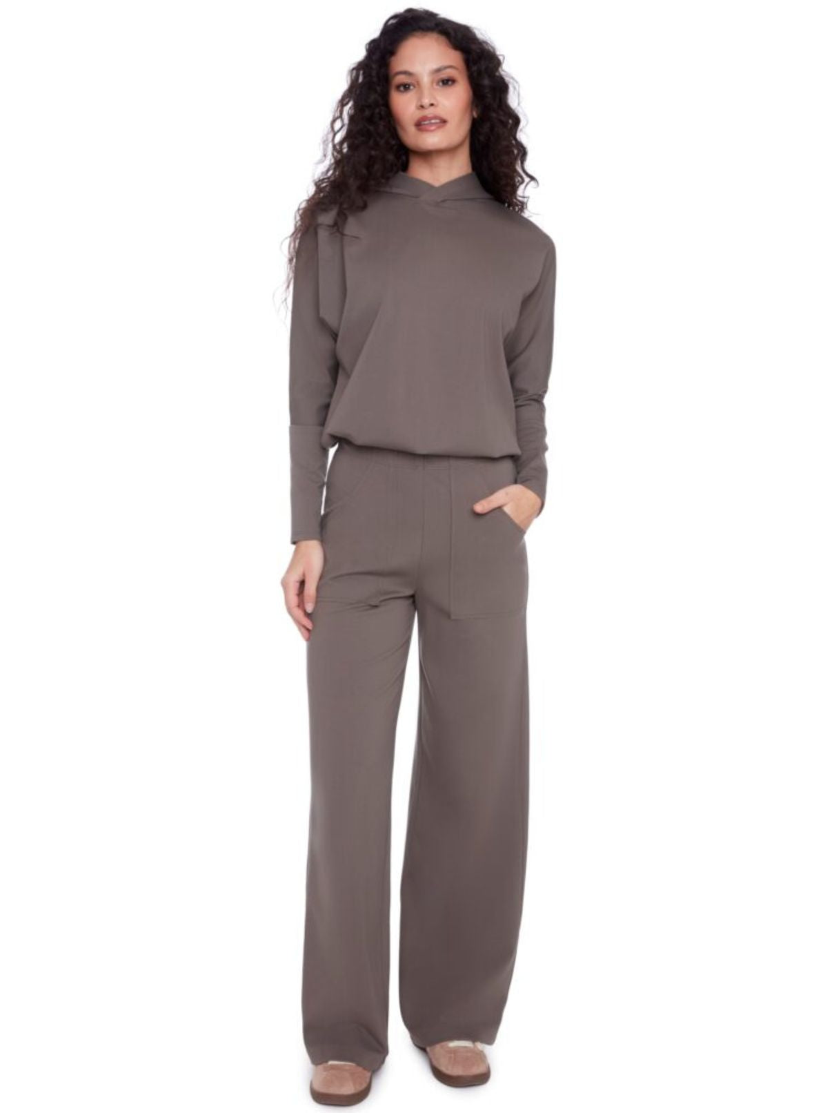 I Love Tyler Madison Marlena Wide Leg Pant in Clay