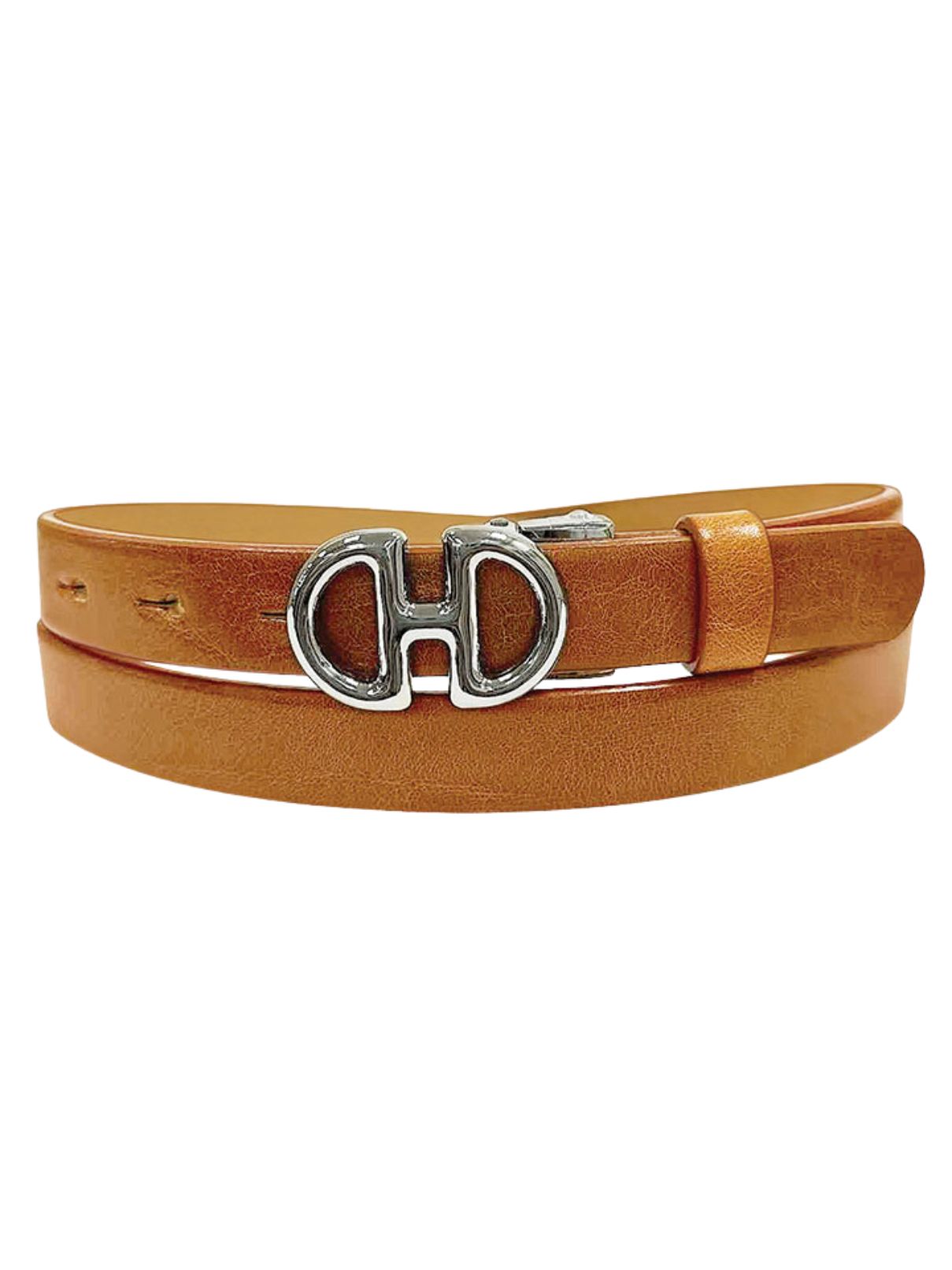 Italian Leather Horsebit Buckle Belt – Natural