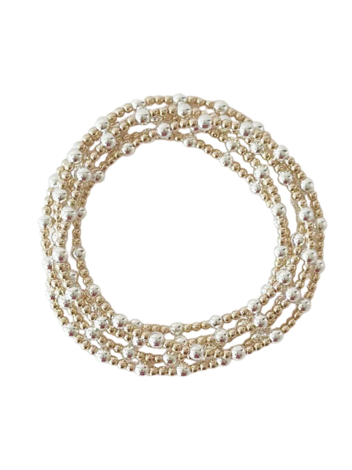 Jeny Baker Grace Mixed Gold Beaded Bracelet 