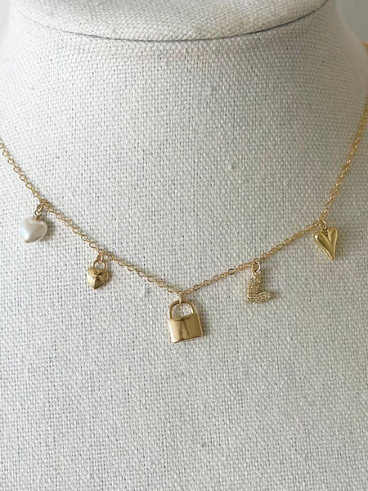 Jeny Baker Love Is In The Air Charm Necklace