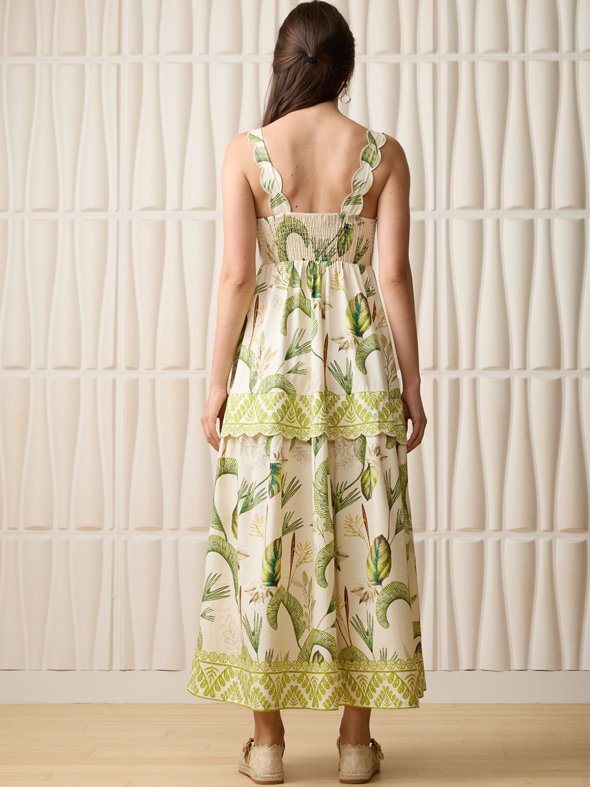 Johannesburg Dress in Palm Forest