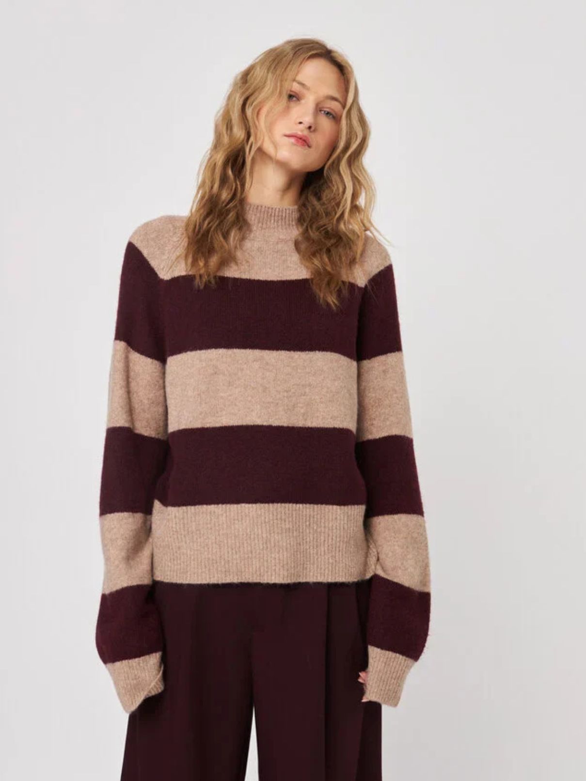 John & Jenn Edison Pinot Stripe Sweater