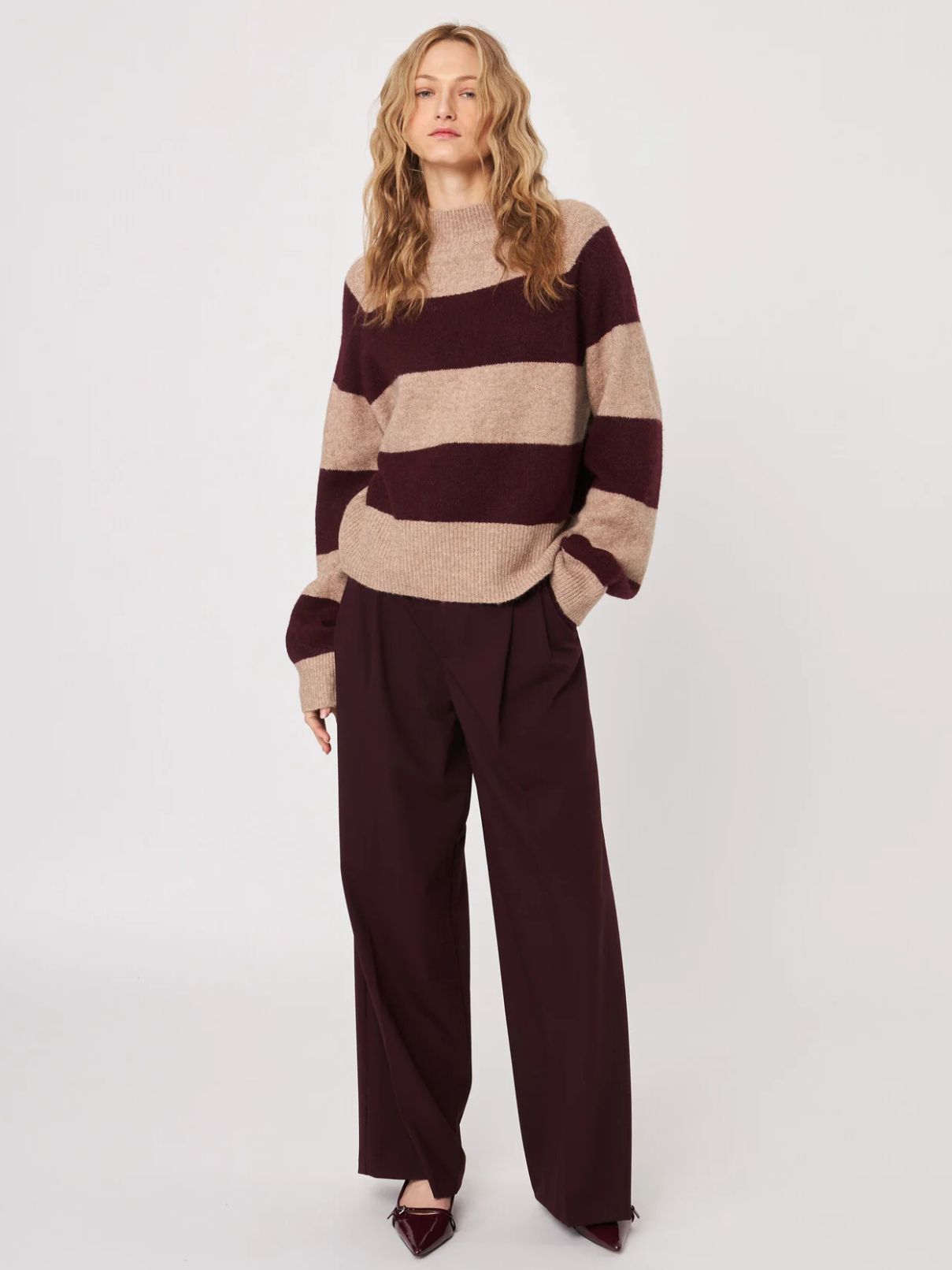 John & Jenn Edison Pinot Stripe Sweater