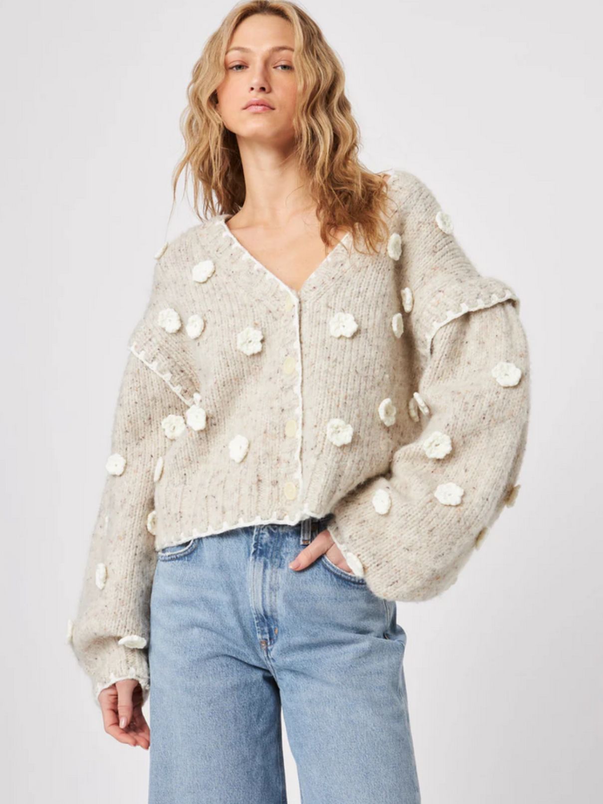 John + Jenn Marco Tundra Flowers Cardigan