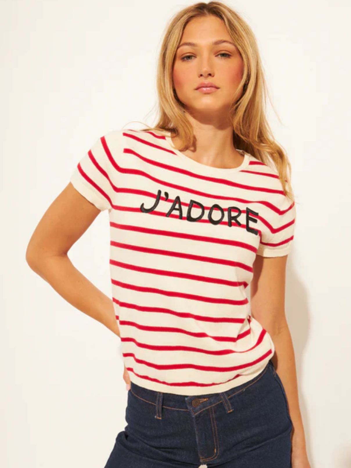 John + Jenn Nicolas Parisian Stripe Sweater