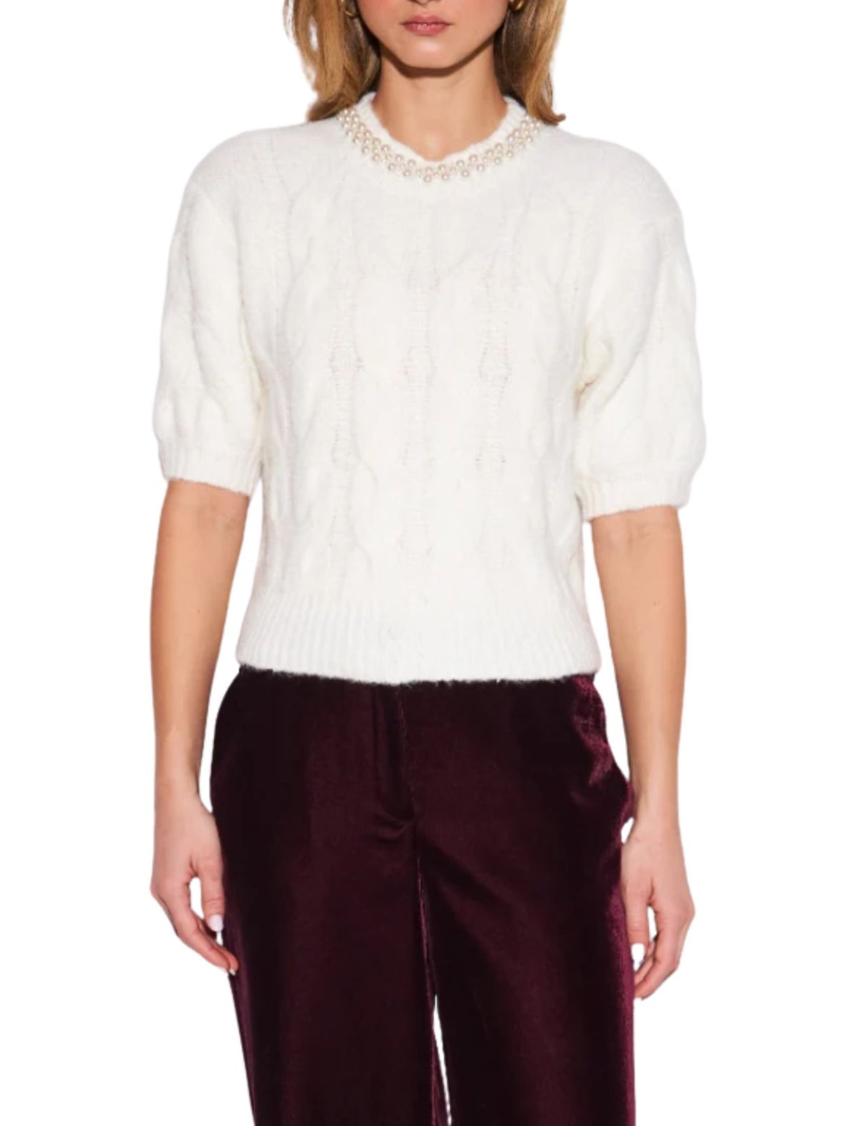 John + Jenn Noelle Sweater in Ivory
