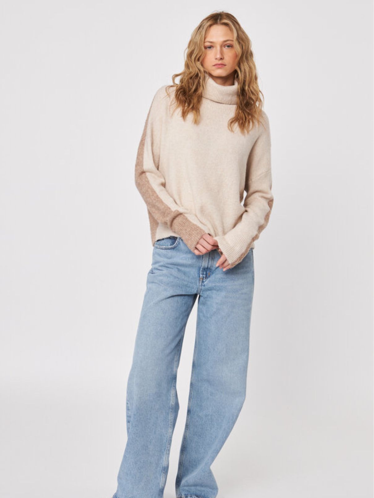 John + Jenn Tino Mink Block Sweater