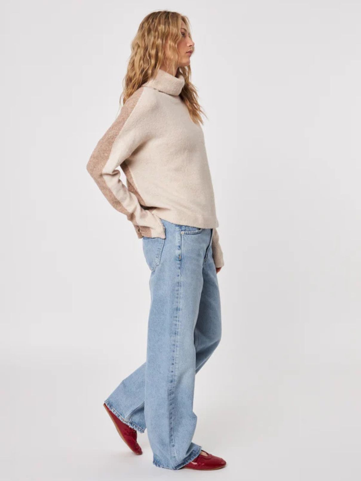 John + Jenn Tino Mink Block Sweater