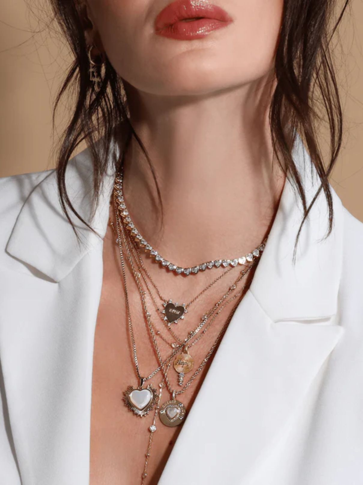 Joy Dravecky Bezel Gemstone Lariat in White