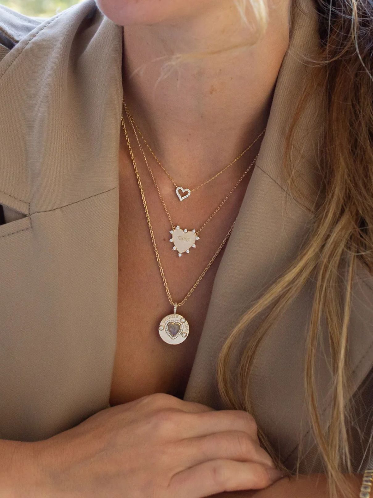 Joy Dravecky Heart of Trust Necklace