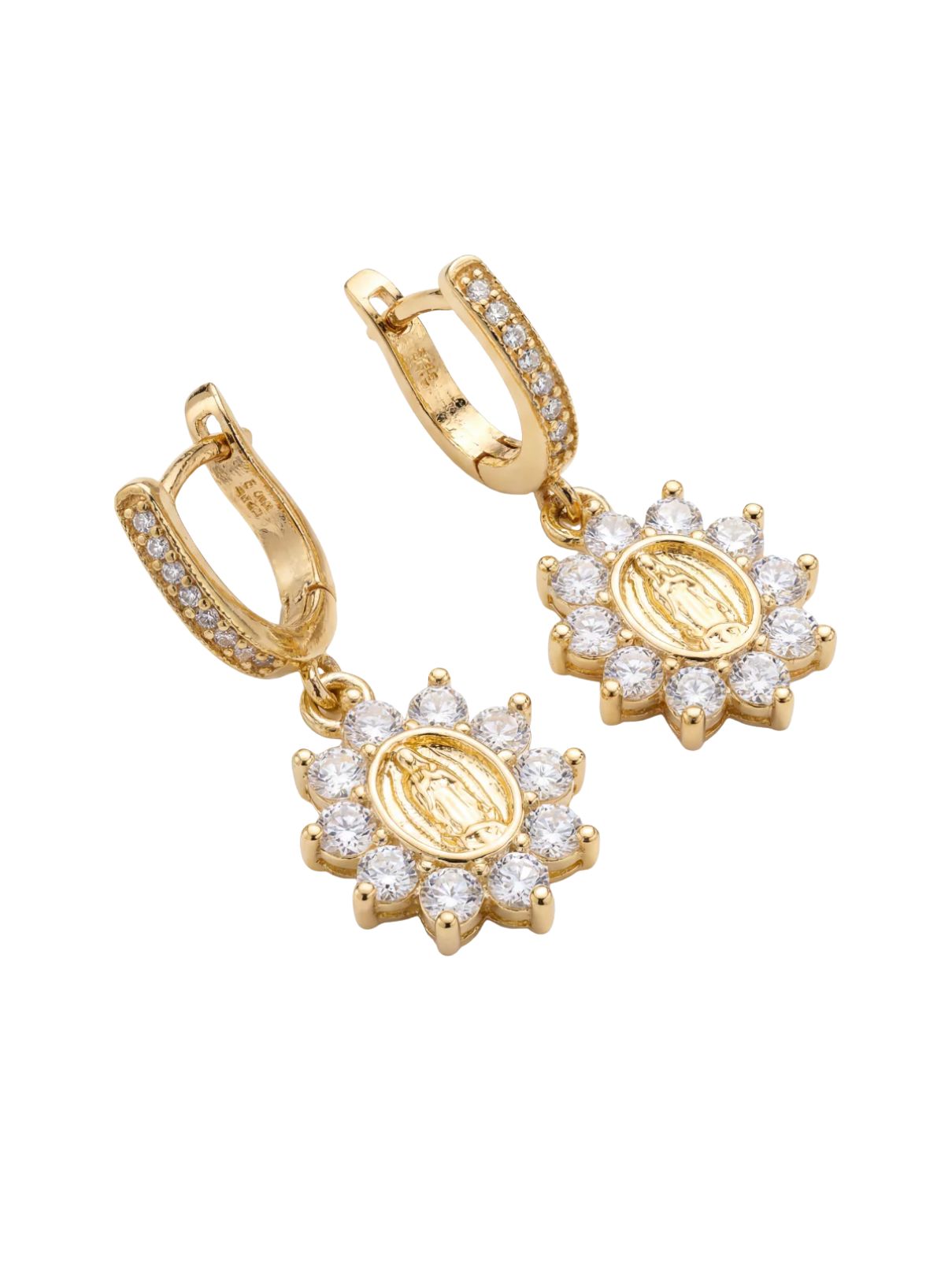 Joy Dravecky Mini Heirloom Huggie Earrings in Gold