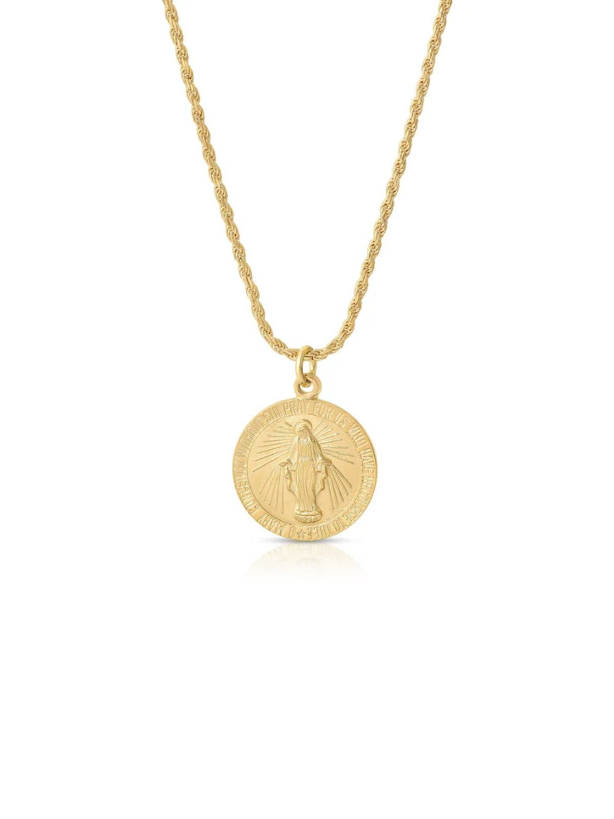 Joy Dravecky Miraculous Medal Necklace