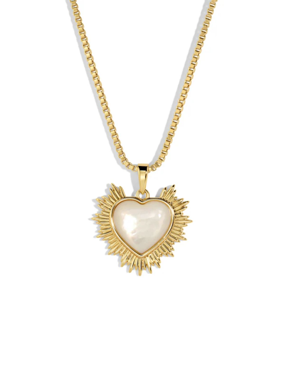 Joy Dravecky Sacred Heart Pearl Necklace