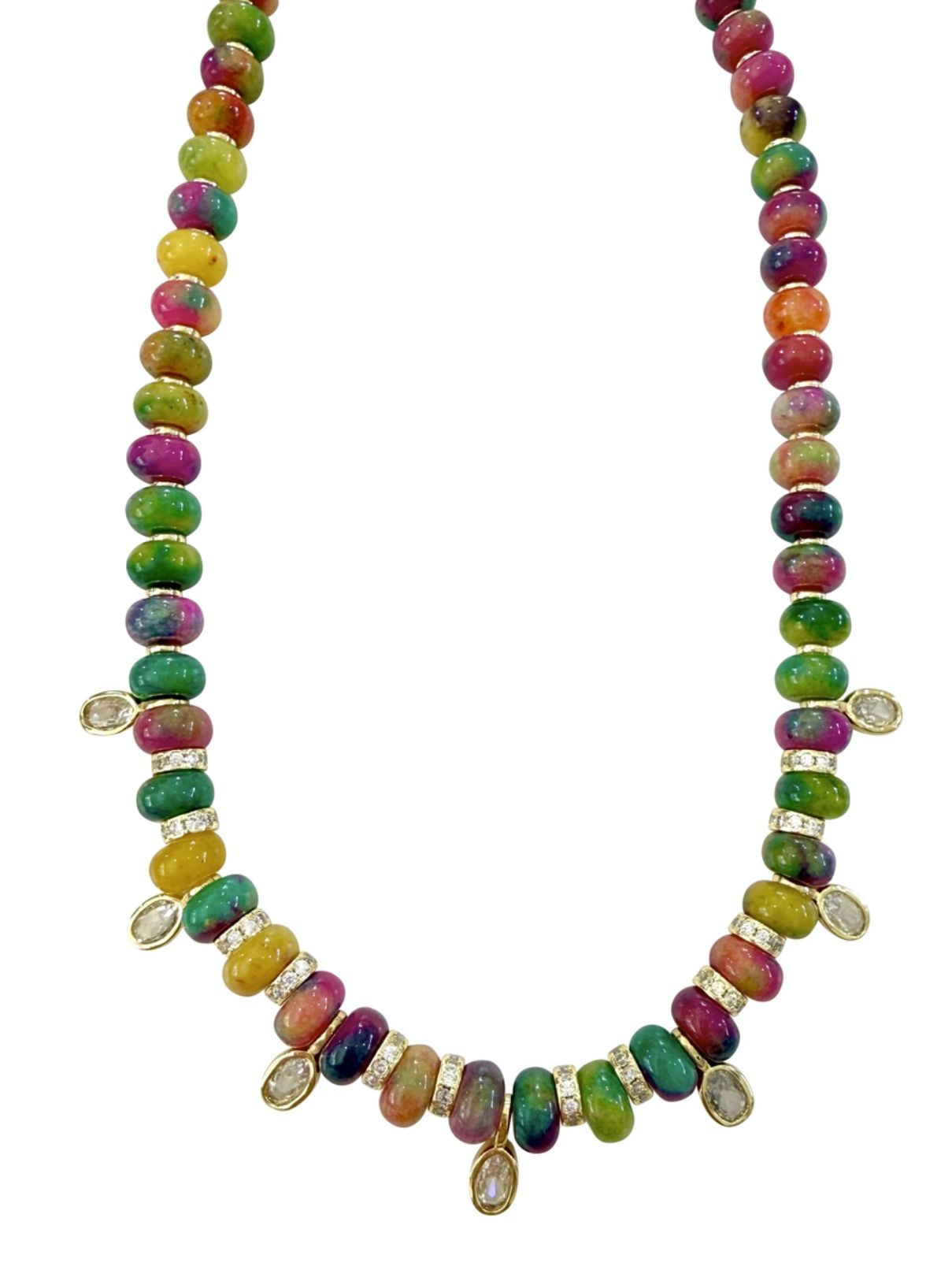 Jupiter Beaded Necklace in Dark
