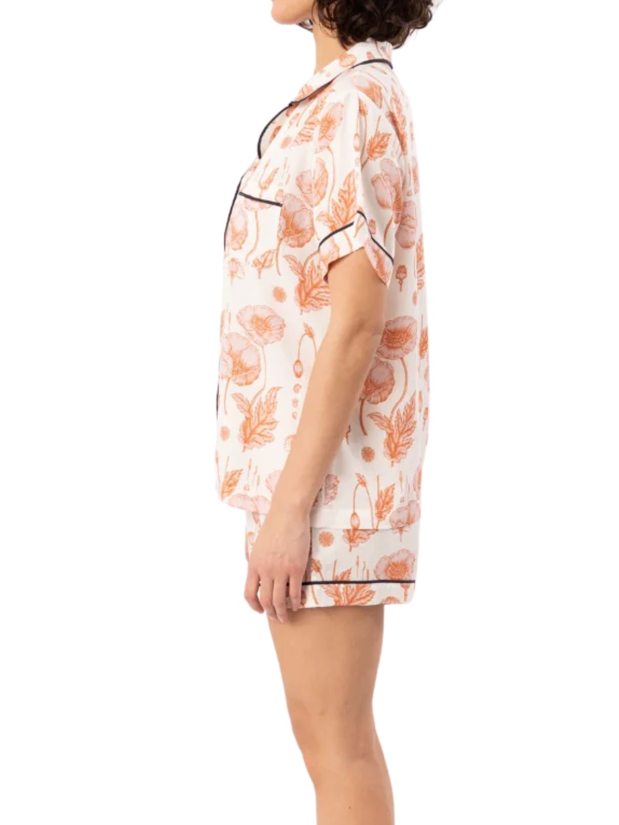 Katie Kime Poppy Pajama Shorts Set