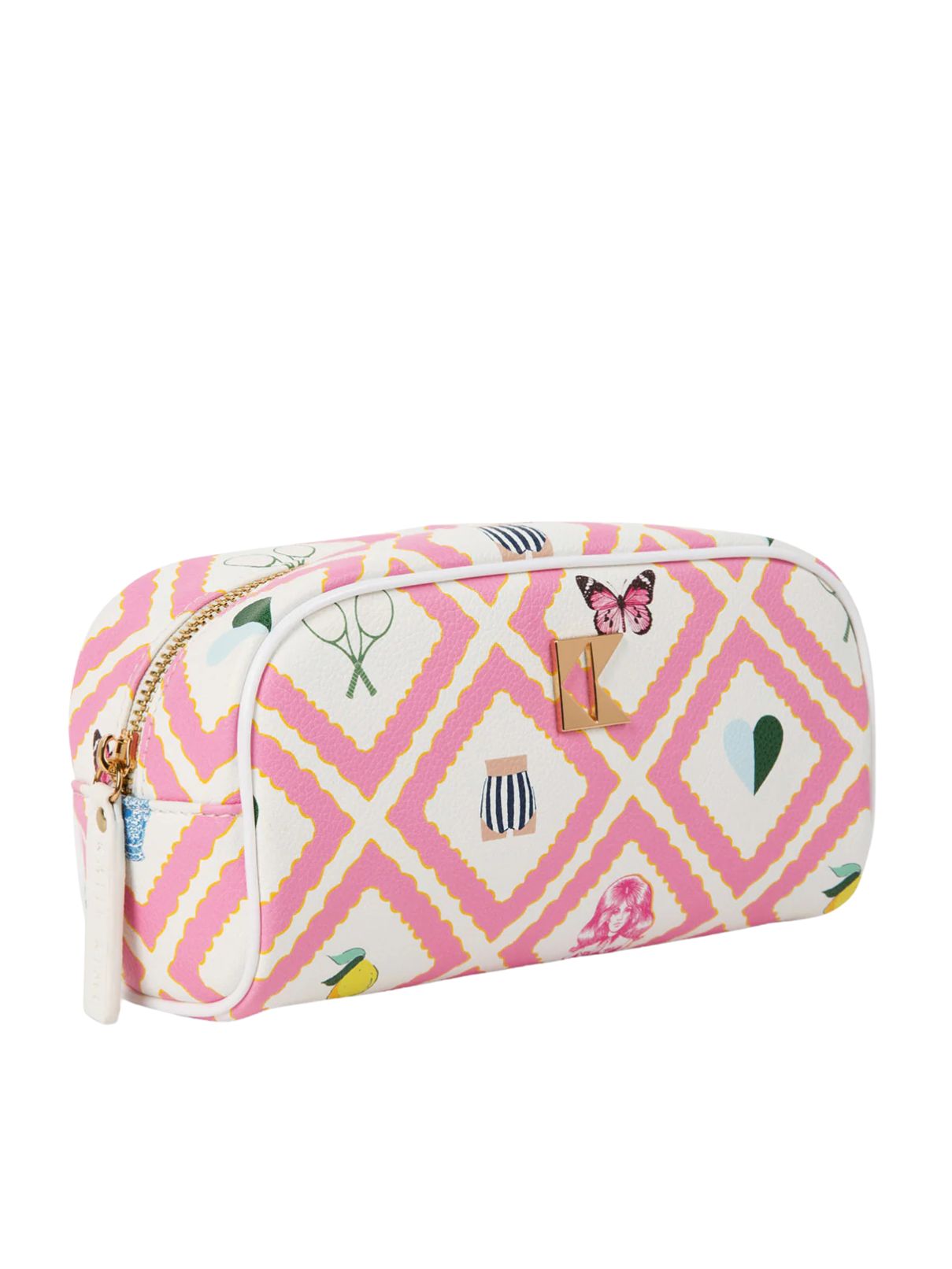 Katie Kime Story Petite Accessory Bag in Pink