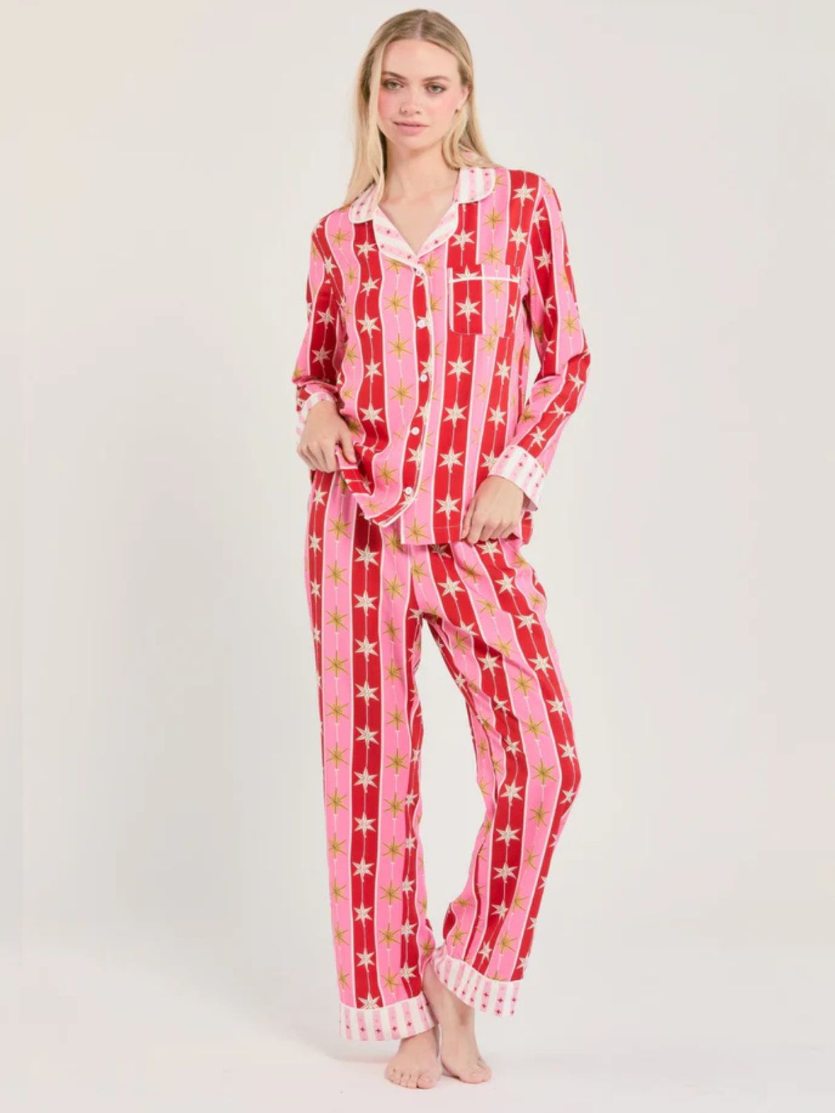 Katie Kime Tree Topper L/S Pajama Set