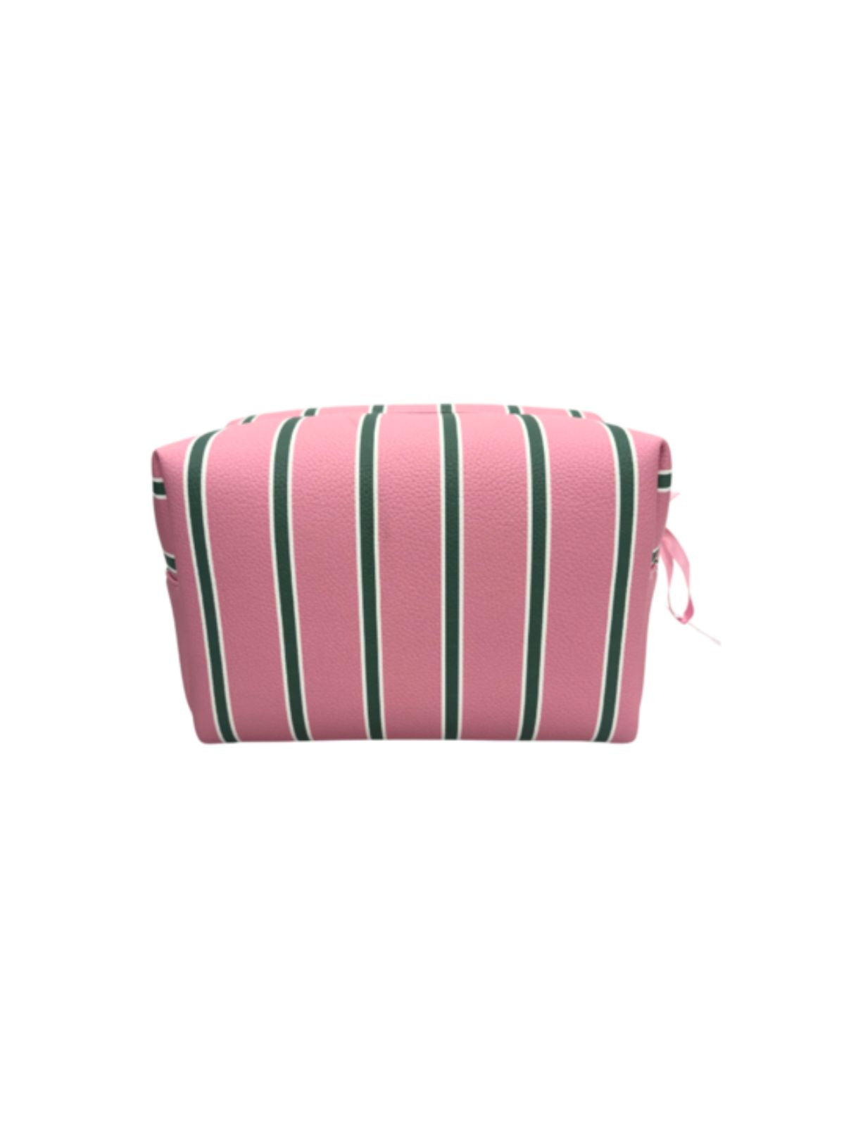 Katie KimeTailored Stripe Classic Bag in Pink/Green