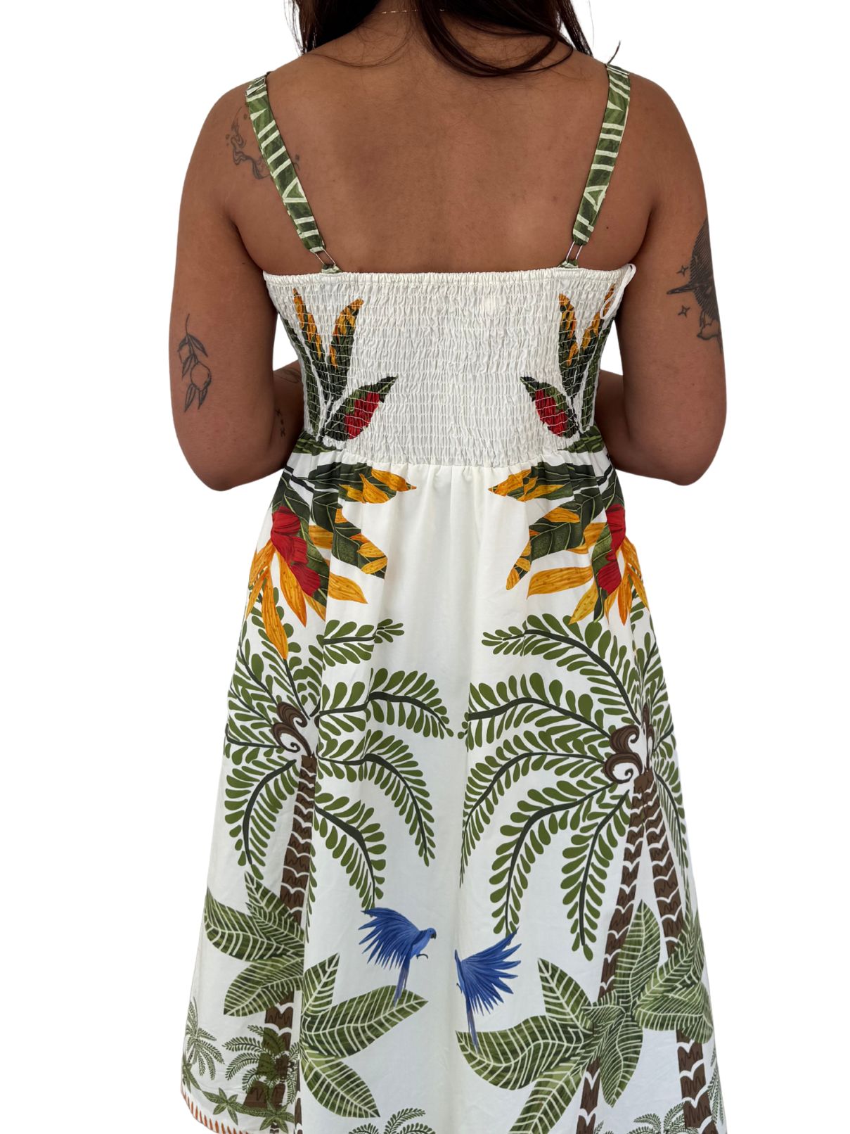 Kennedy Midi Dress in Early Morning Forest