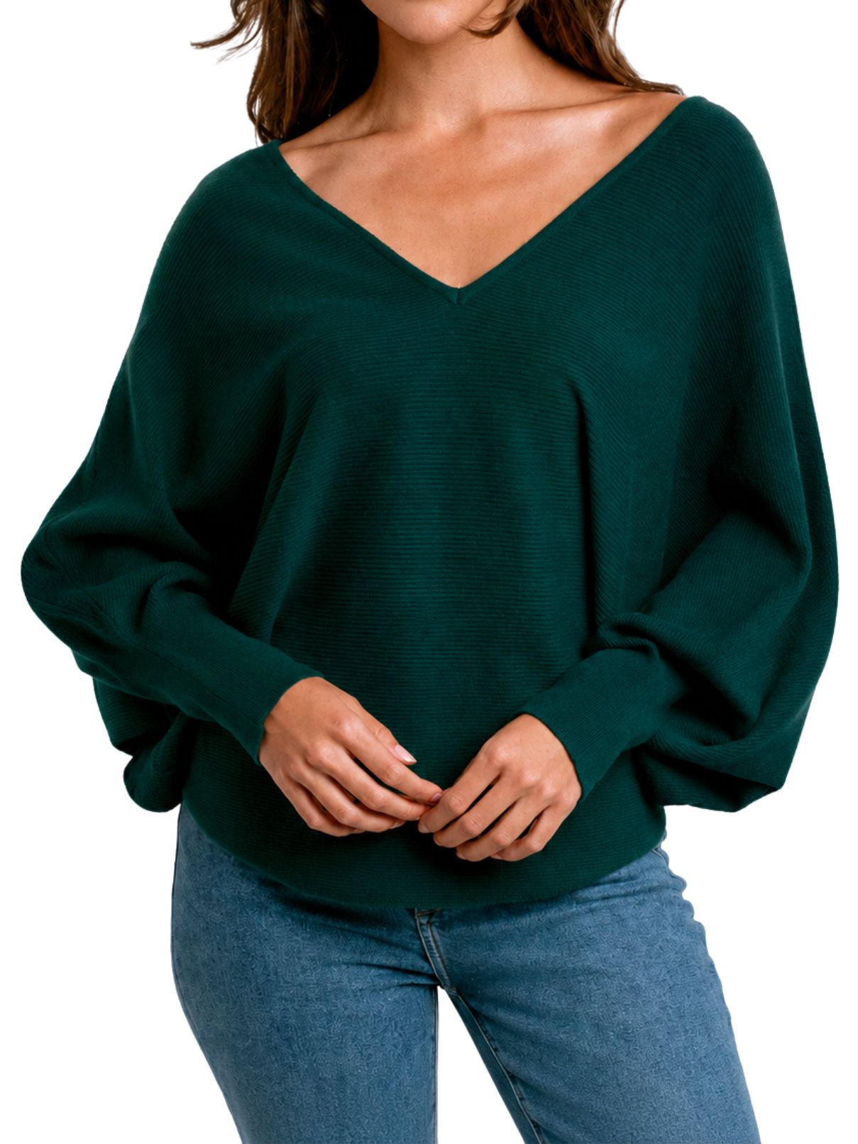 Kerisma Ryu V-Neck Top – Emerald