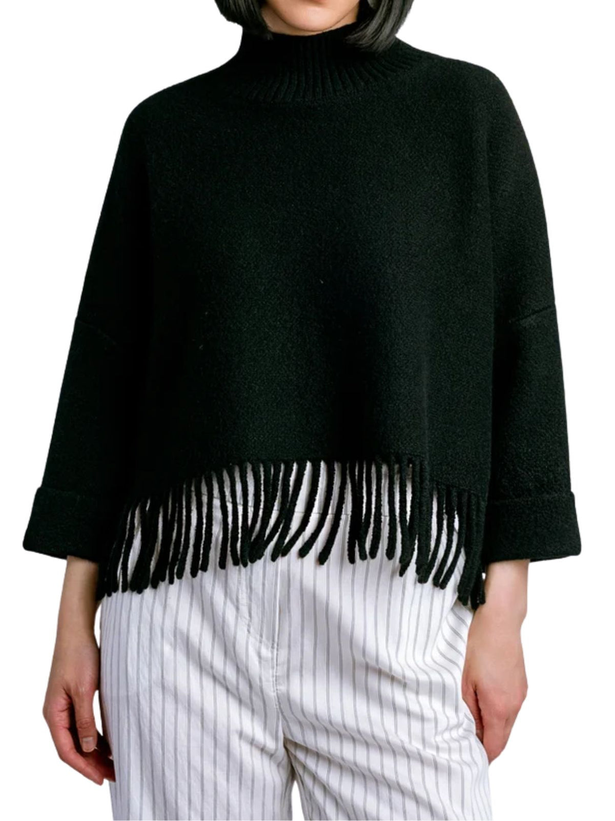 Kerisma Sachi Aja Fringe Sweater in Black
