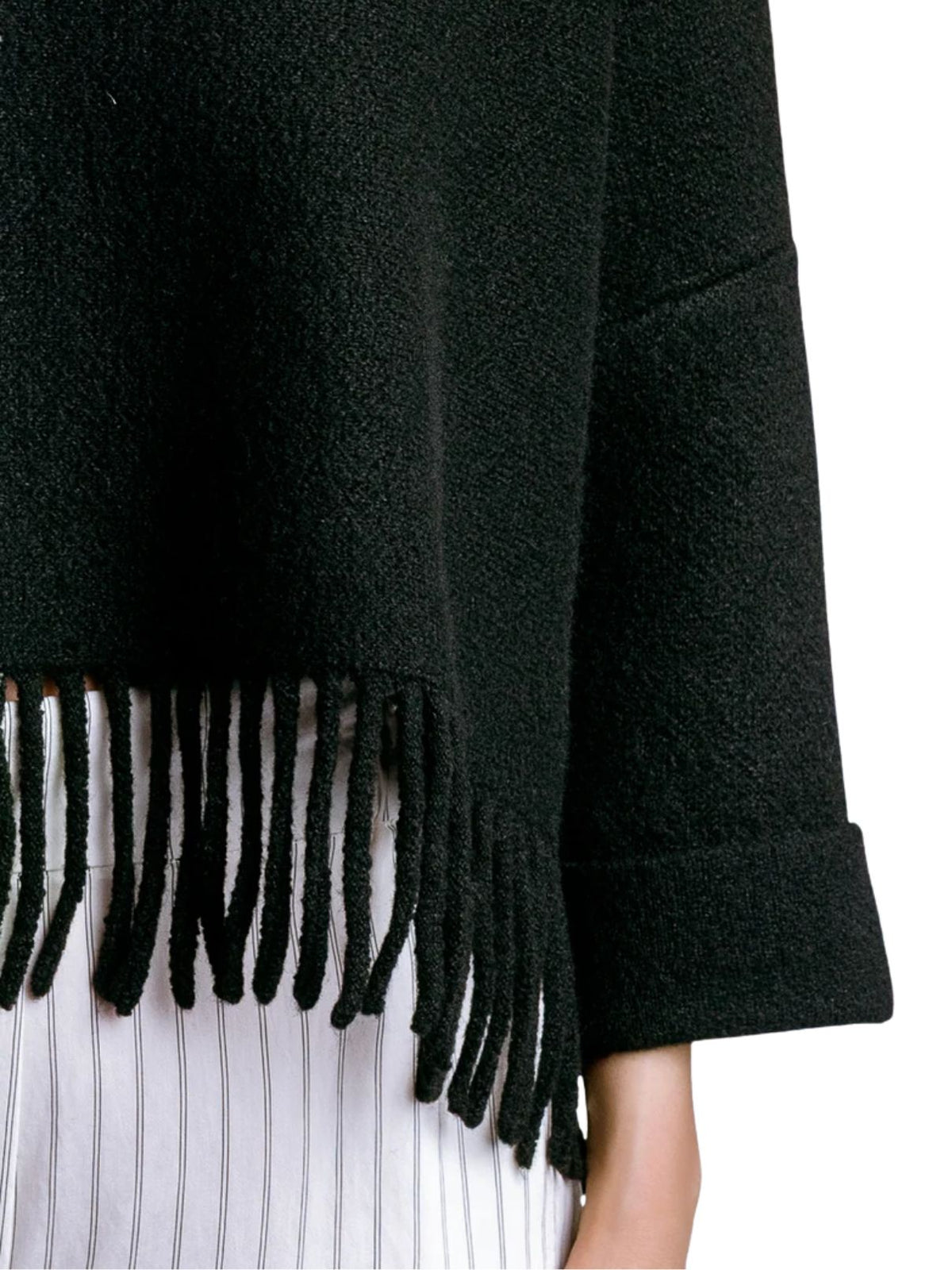 Kerisma Sachi Aja Fringe Sweater in Black