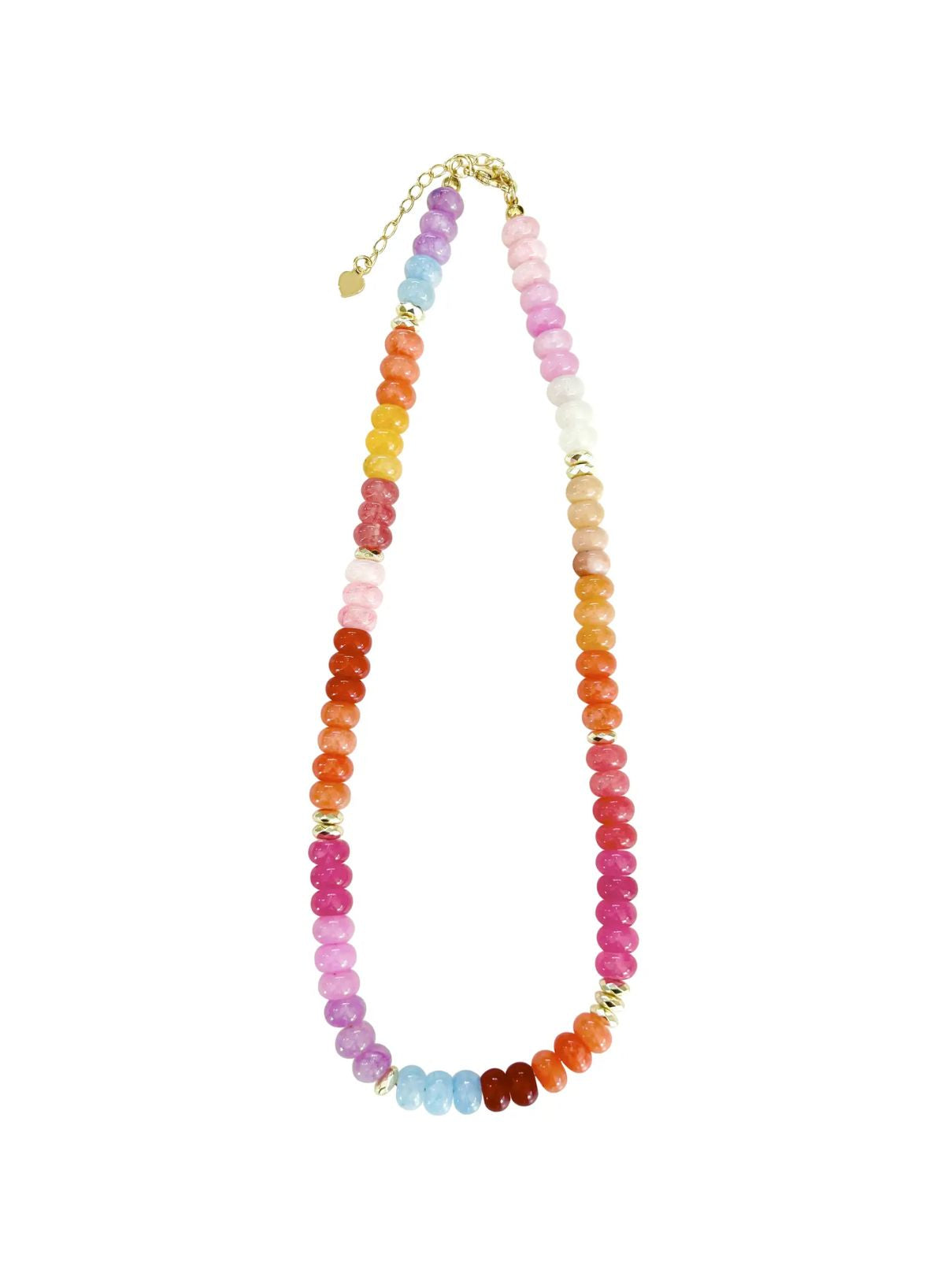 Kerry Beaded Necklace in Sunset
