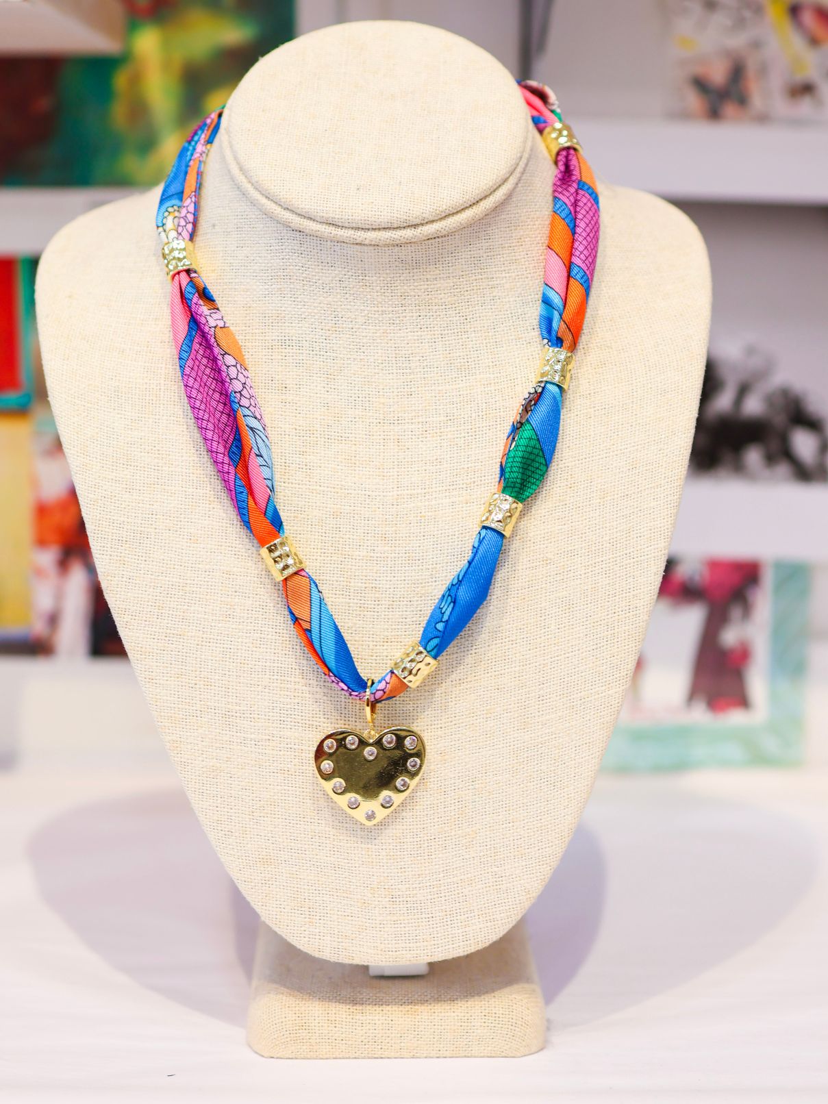 Knotted Scarf Necklace Anne