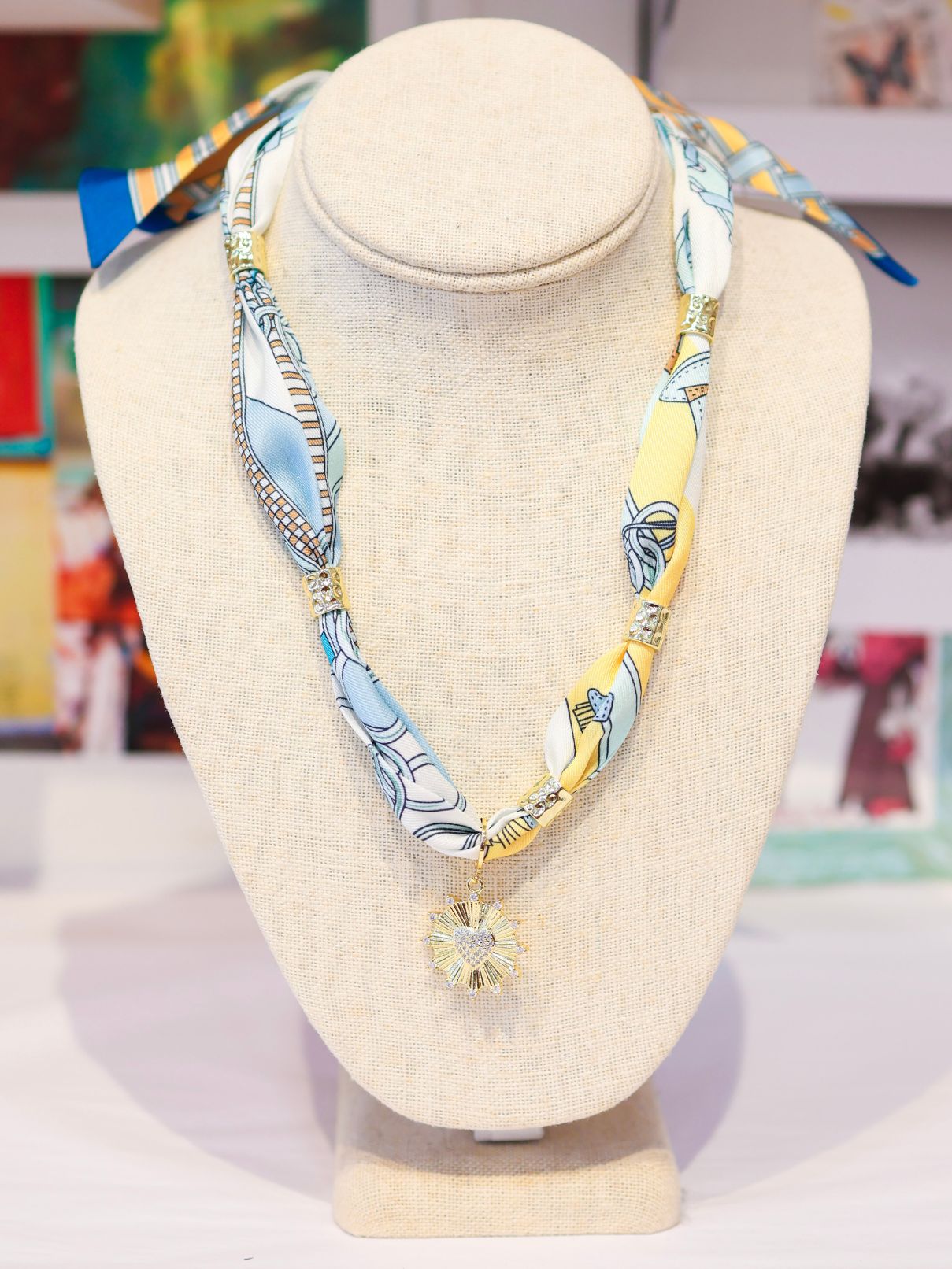 Knotted Scarf Necklace Ava