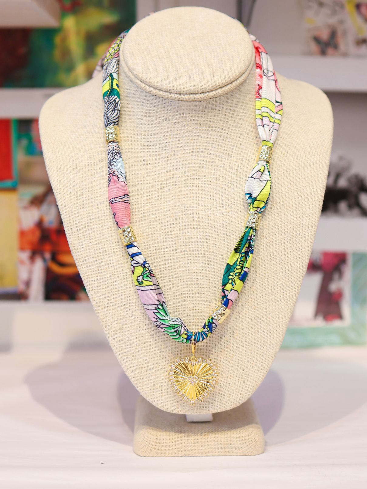 Knotted Scarf Necklace Gracie