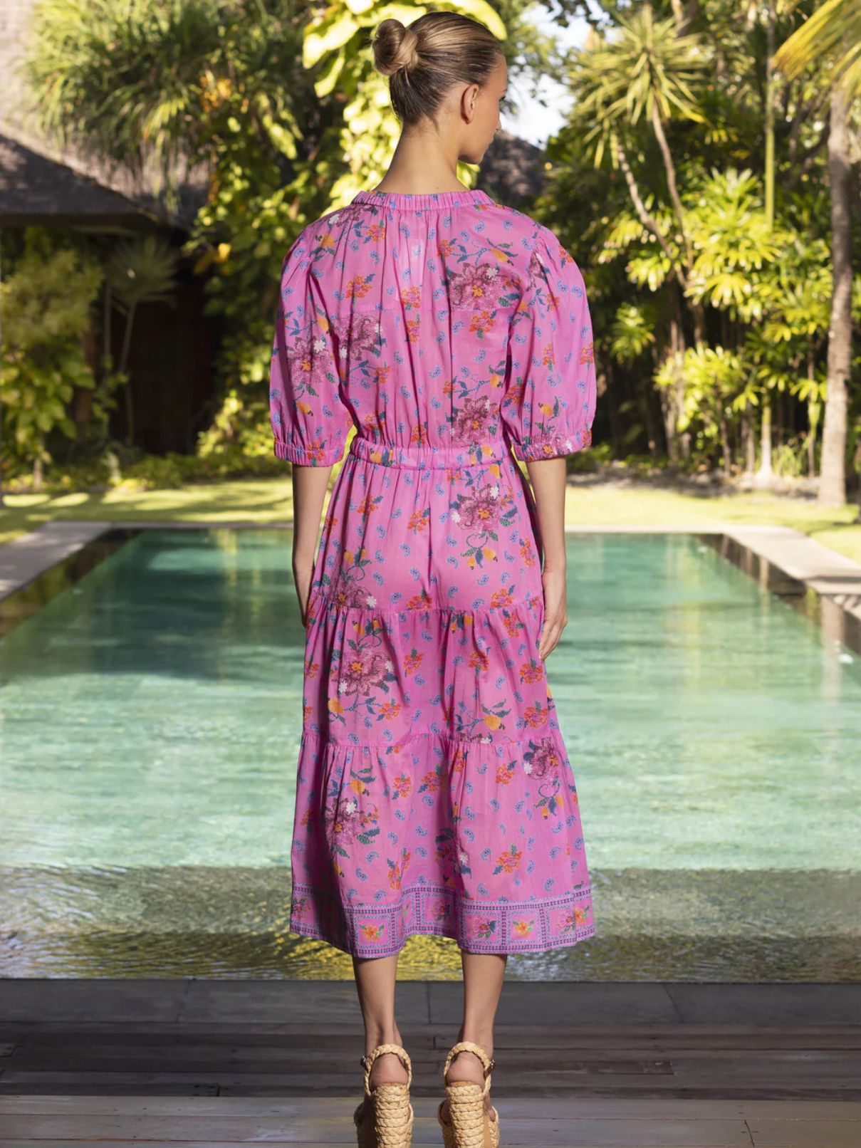Lola Australia Austen Midi Dress in Lotus-Pink