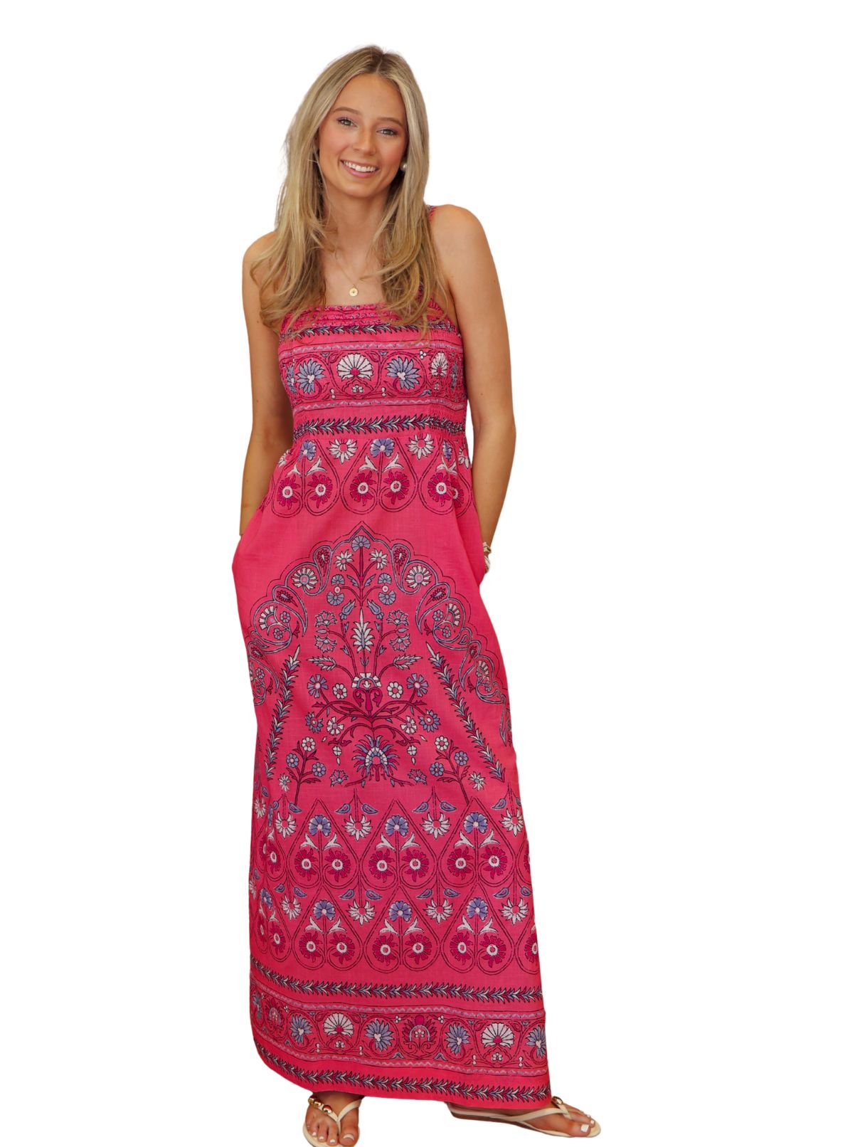 Lola Australia Cherish Hindi Maxi Dress in Raspberry