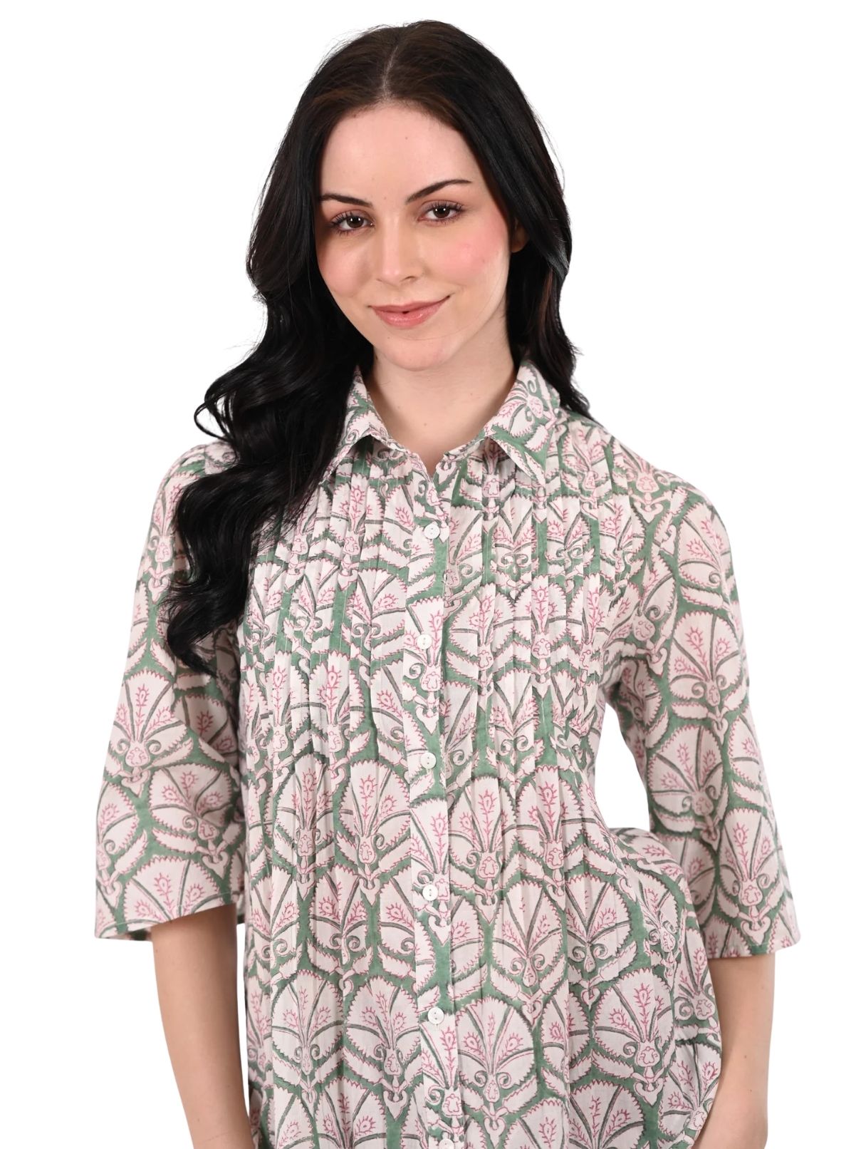 Lyda Mini Dress in Magnolia Green