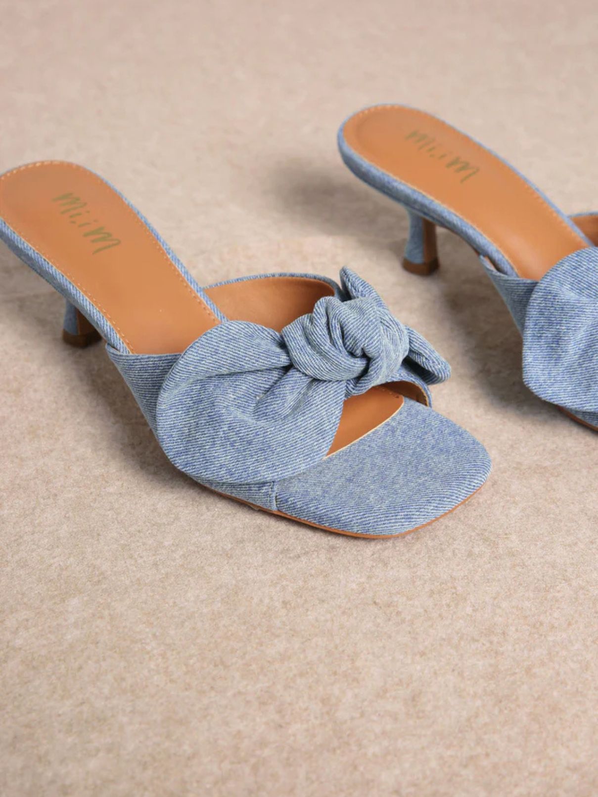 Mi.iM Shoes Hannah Kitten Heel Denim
