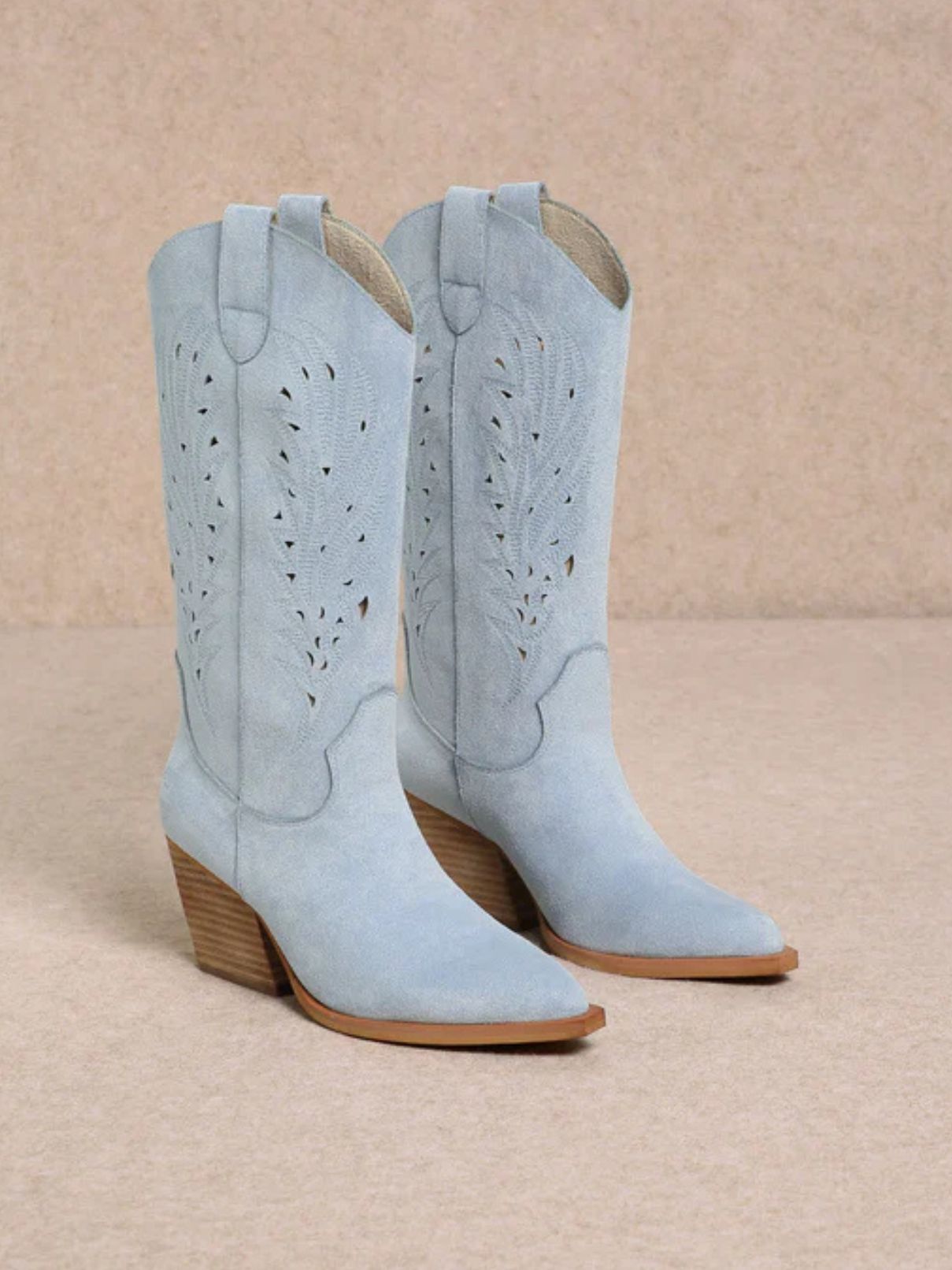 Mi.iM Shoes Olivia Western Boot Lt Blue