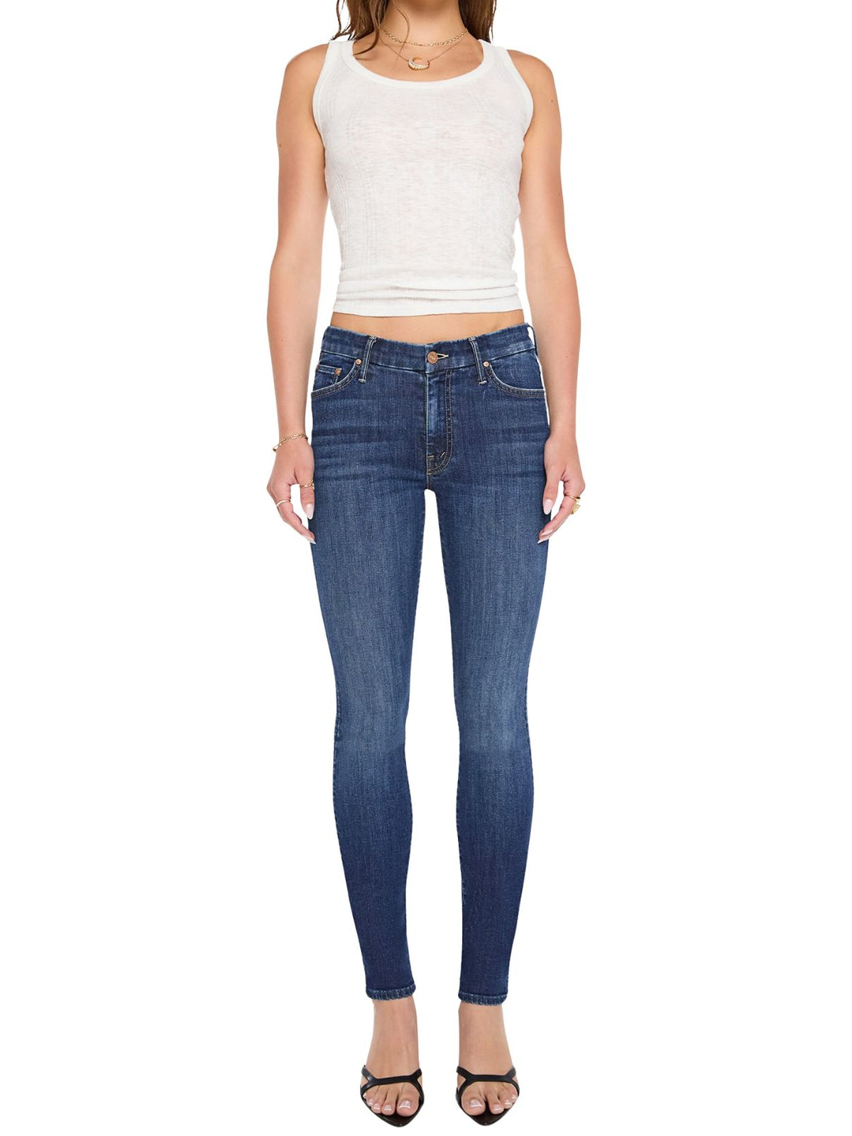 MOTHER The Down Low Looker Hover Jeans in Backstage Pass