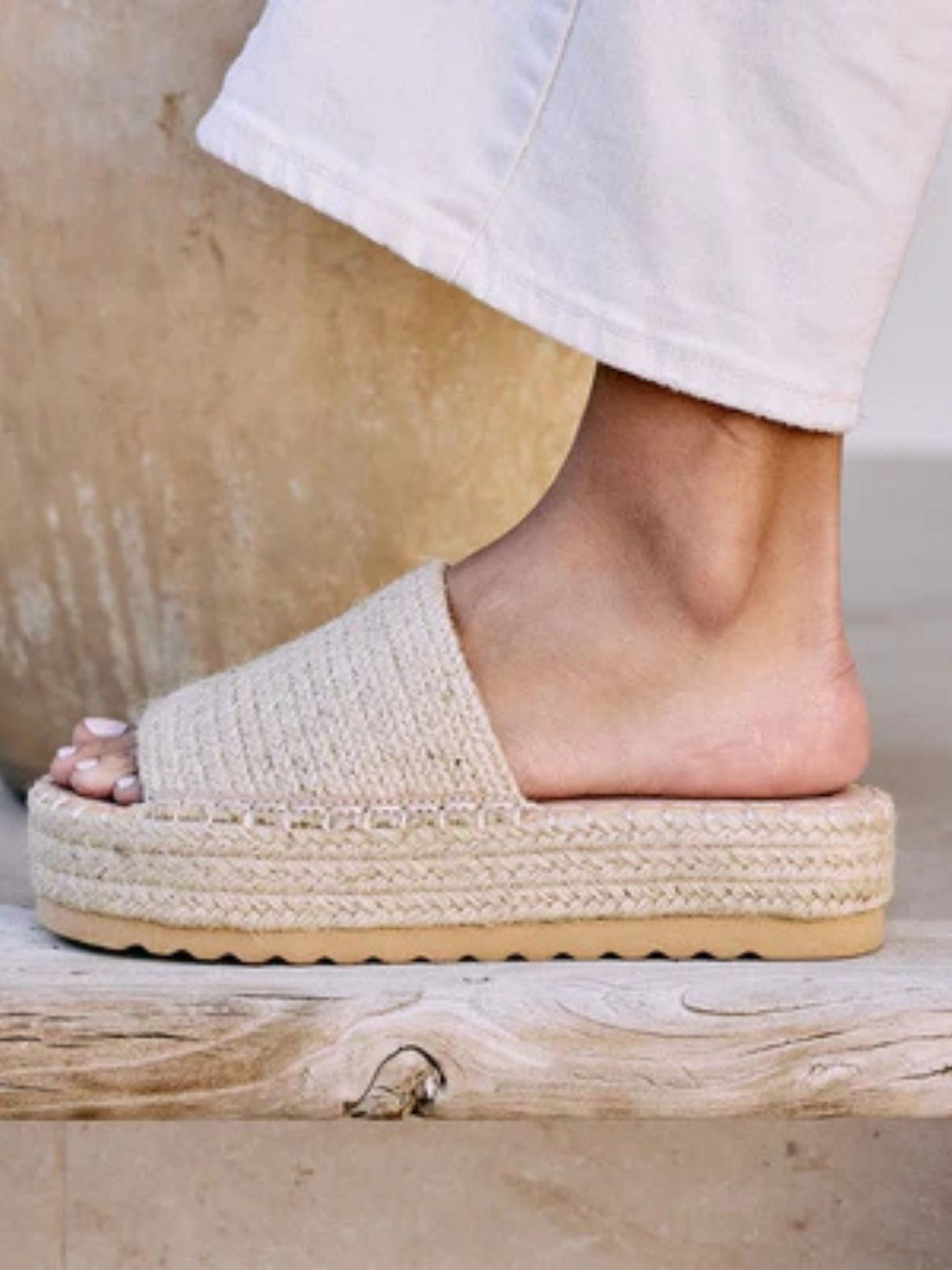 Matisse Del Mar Platform Sandal in Natural