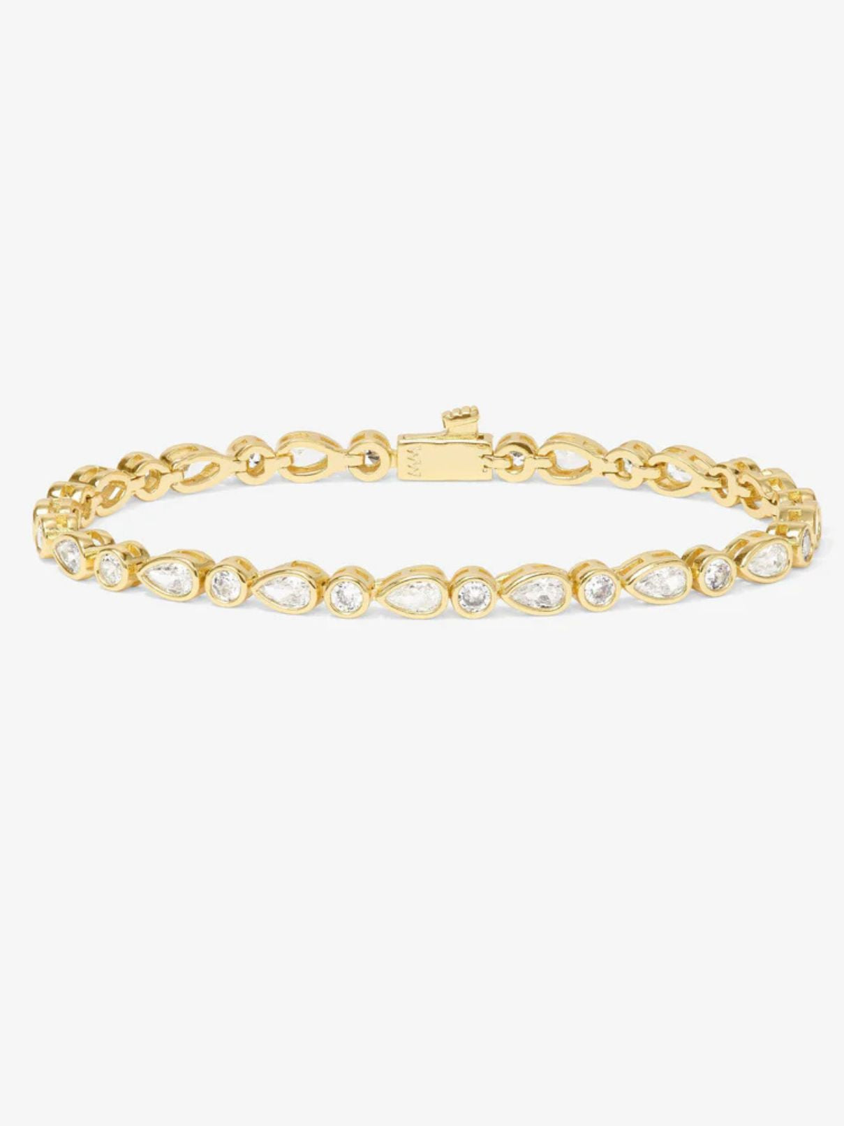 Melinda Maria 6.5" Isla Tennis Bracelet Gold