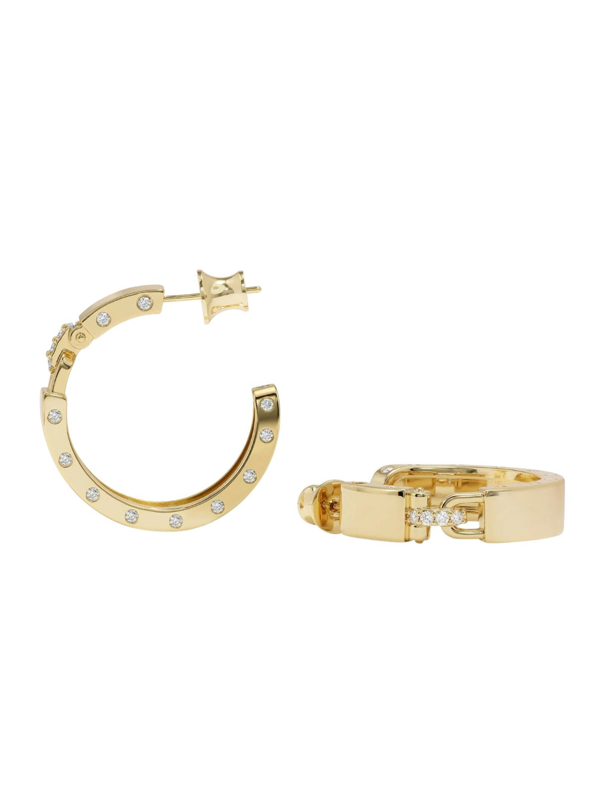 Melinda Maria Ashley Lock Hoops 1" – Gold