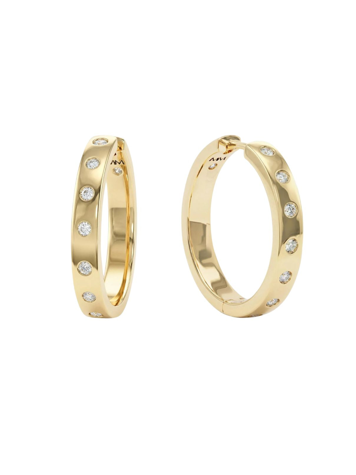 Melinda Maria Ashley Reversible Hoops 1" – Gold
