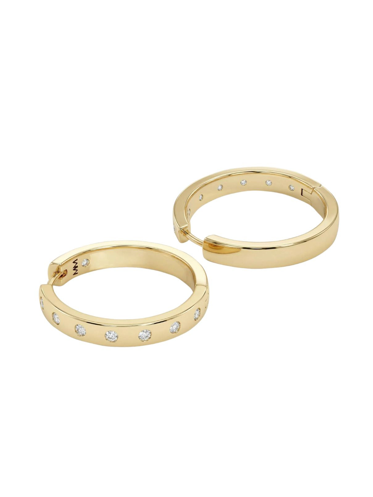 Melinda Maria Ashley Reversible Hoops 1" – Gold