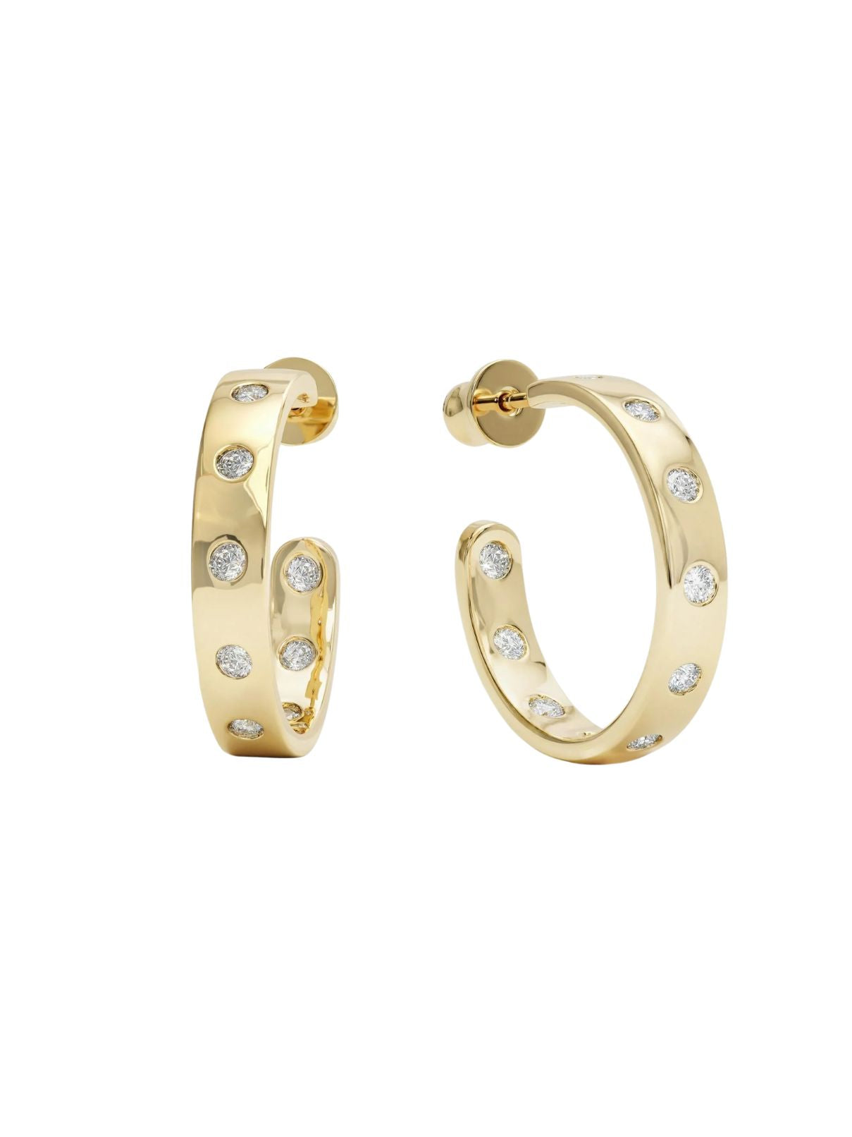 Melinda Maria Ashley Rodeo Hoops 1" – Gold