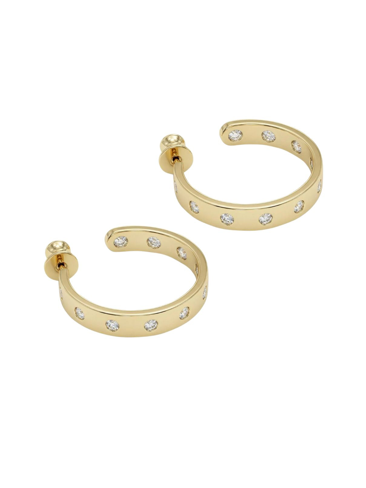 Melinda Maria Ashley Rodeo Hoops 1" – Gold